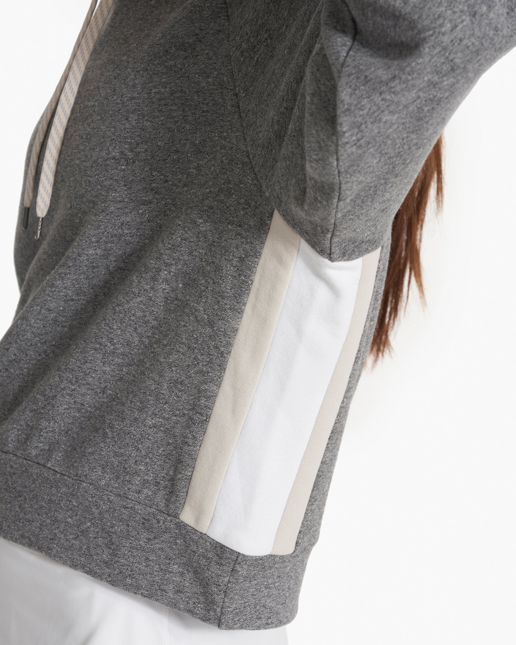 Colorblock Hoodie | Heather Grey