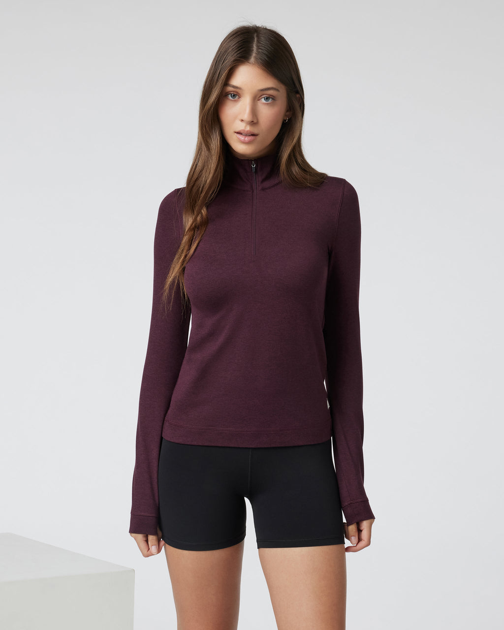 Halo Essential Half Zip | Cerise Heather