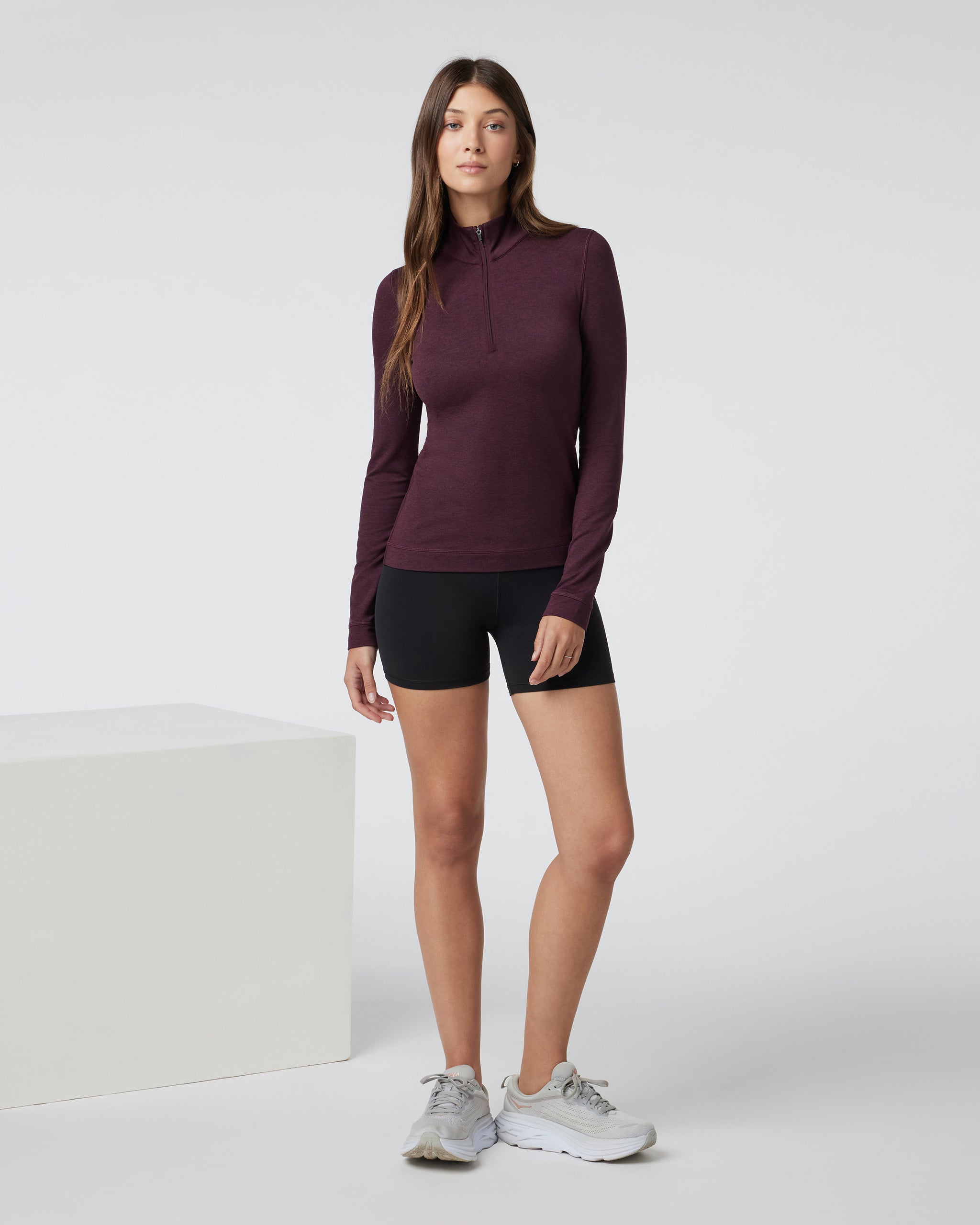 Halo Essential Half Zip | Cerise Heather
