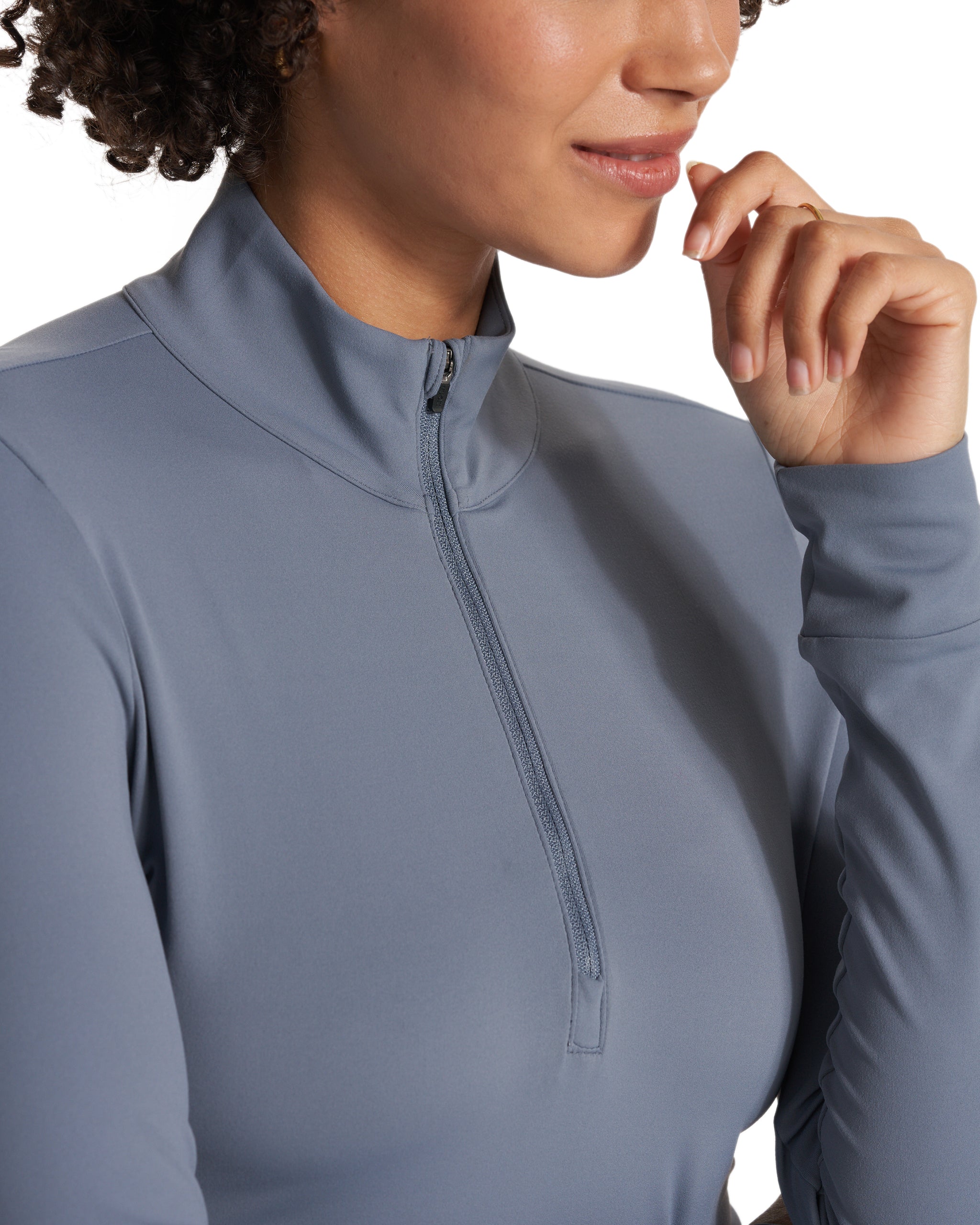 Studio Half Zip | Light Azure