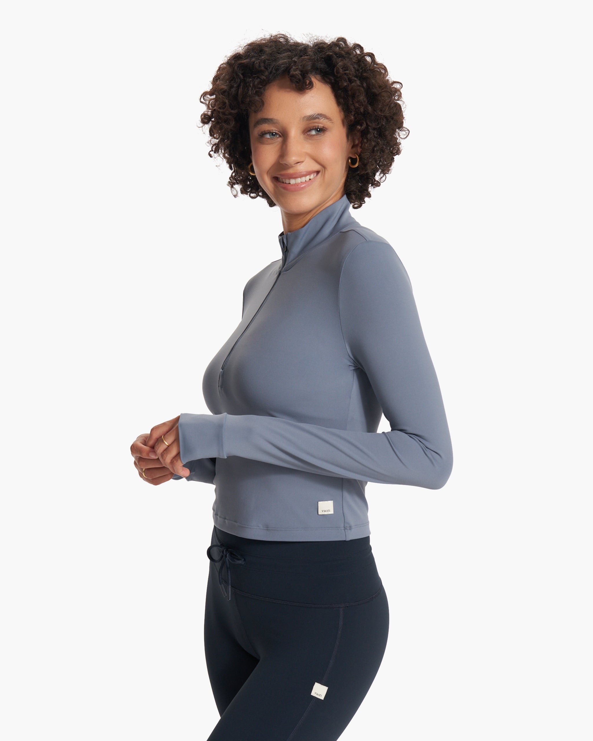 Studio Half Zip | Light Azure