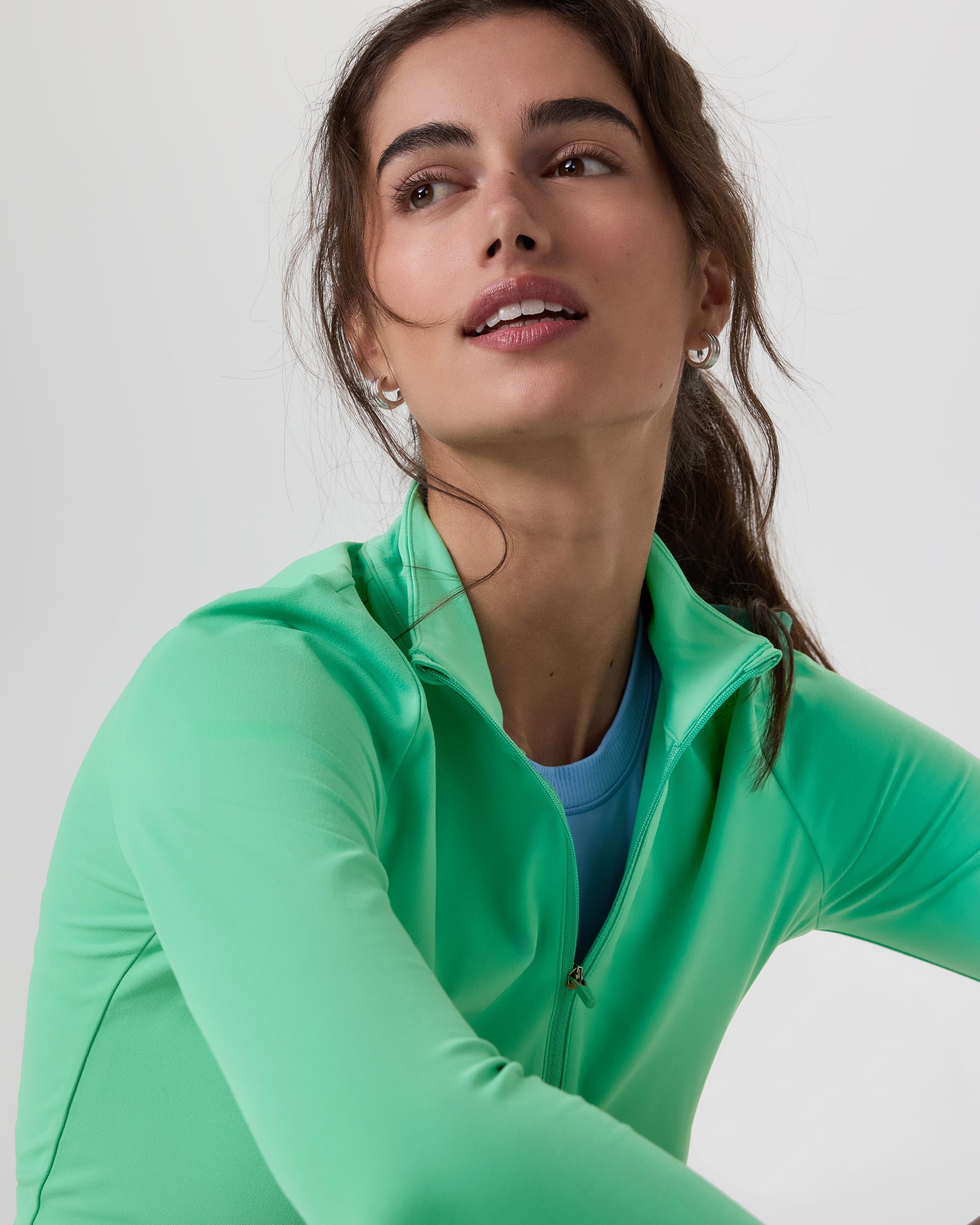 Studio Half Zip | Light Bergamot
