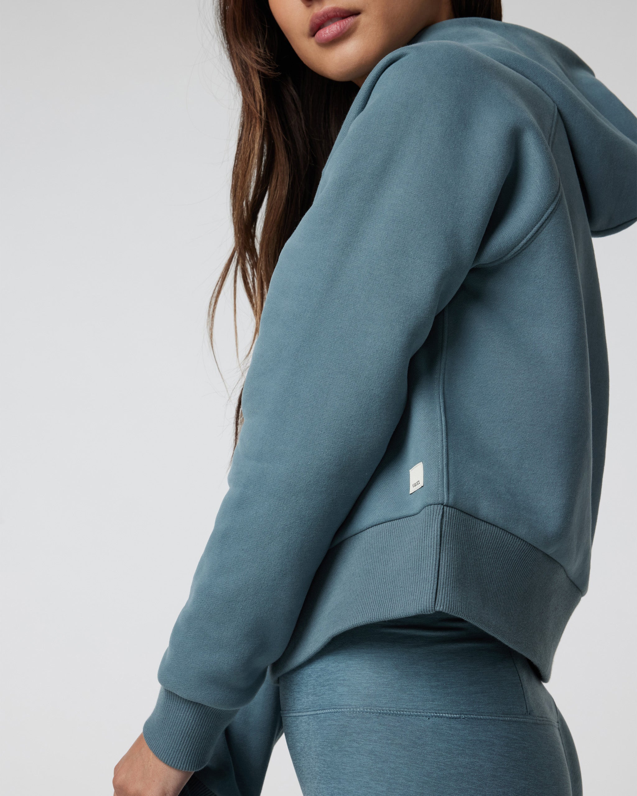 Restore Half Zip Hoodie | Smoke Blue