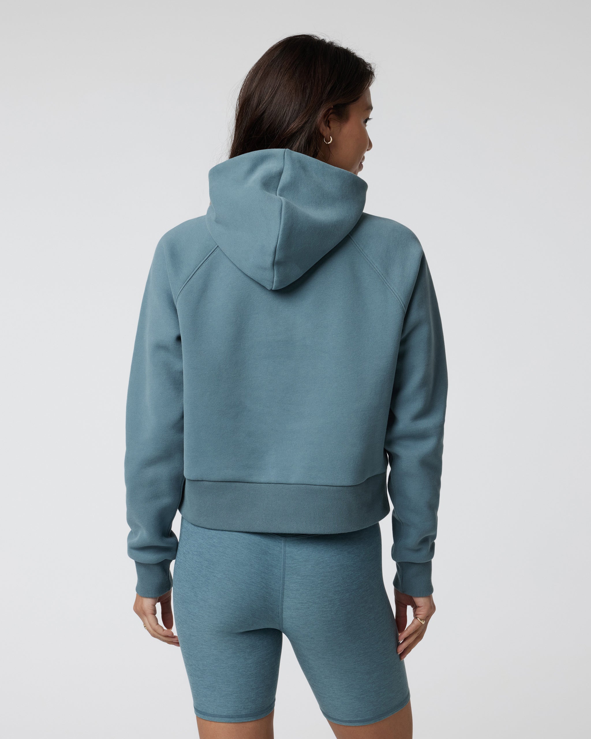 Restore Half Zip Hoodie | Smoke Blue