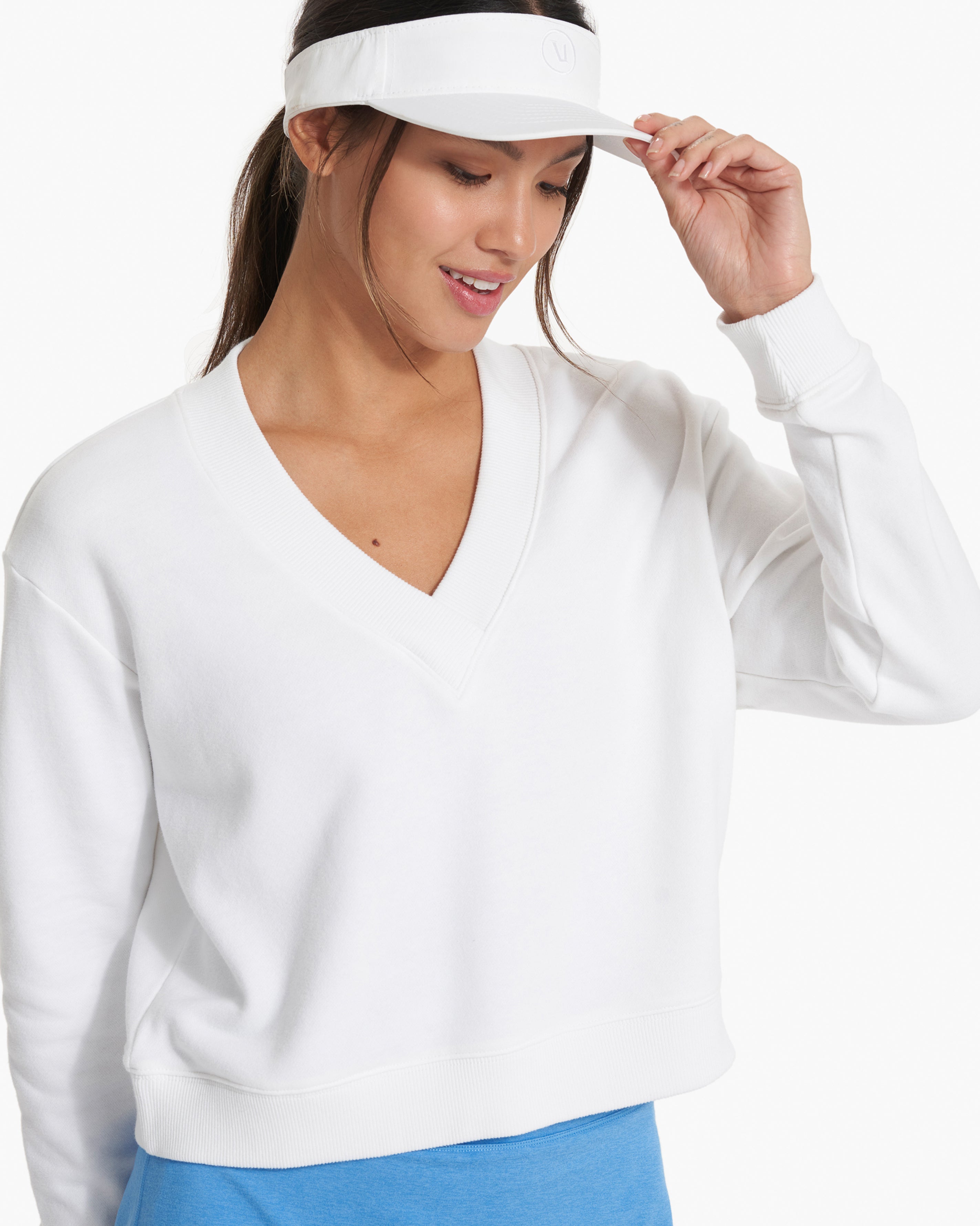Sedona V Neck | White