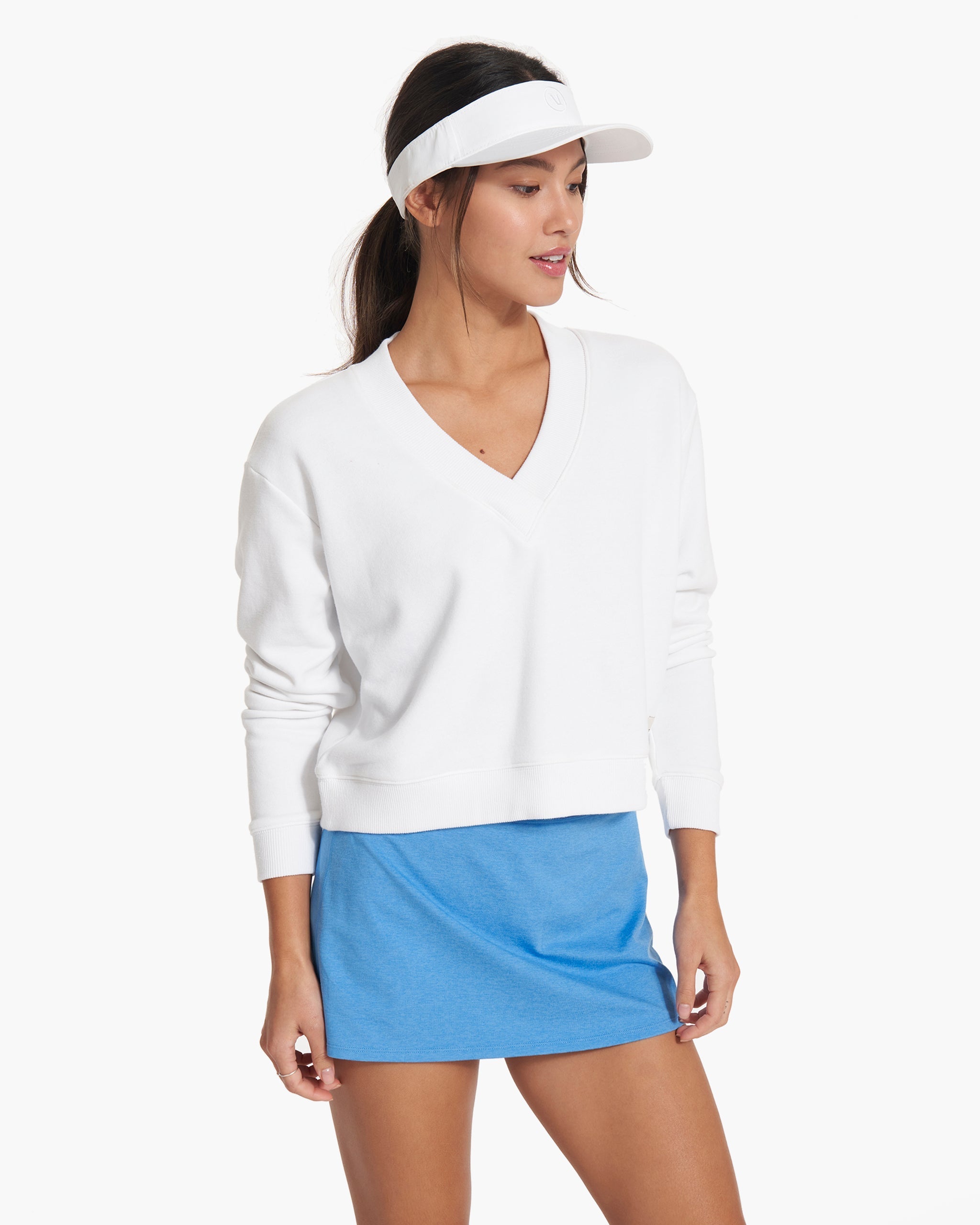Sedona V Neck | White