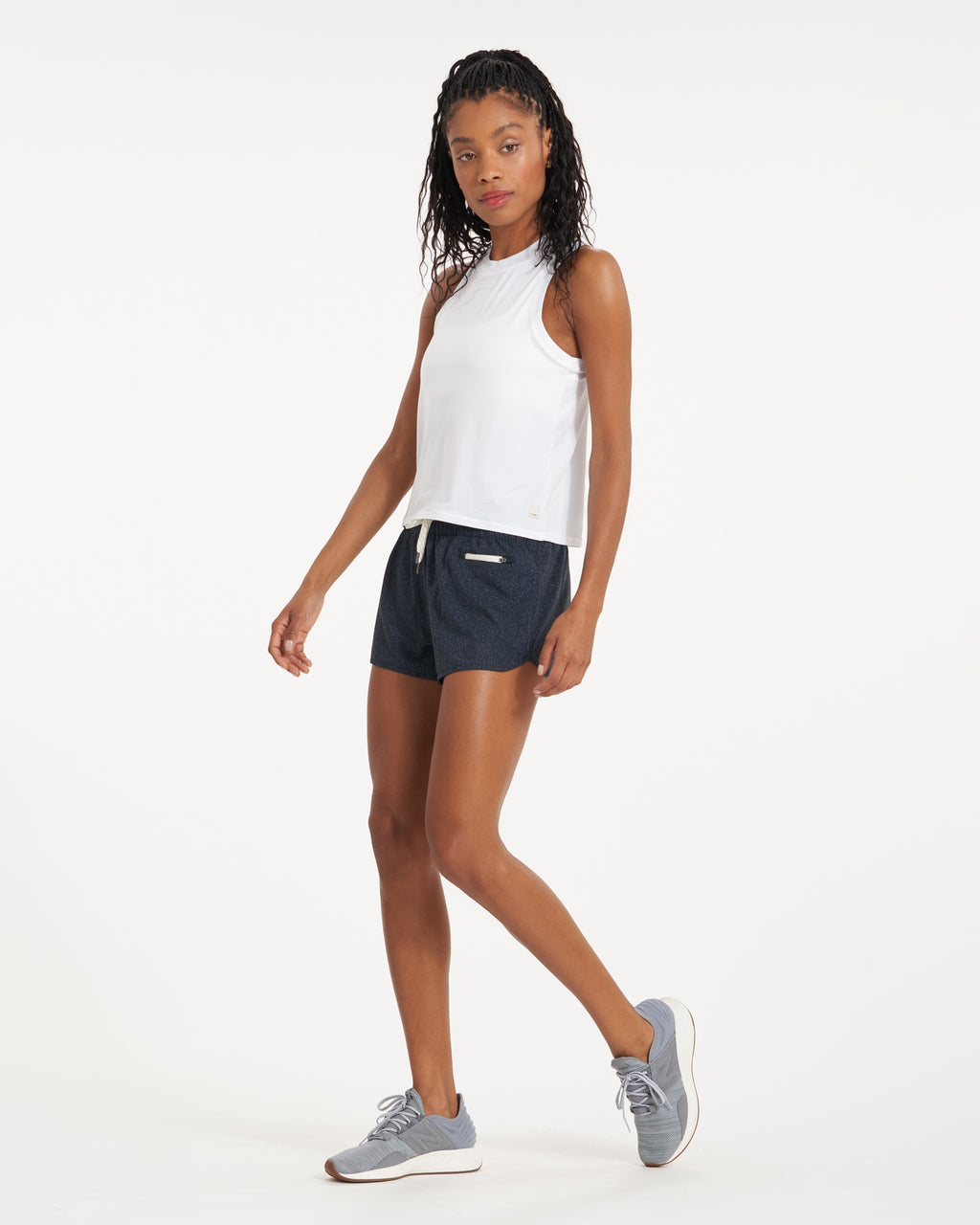 Clementine 2.0 Short 2.5" | Azure Dashed Lines