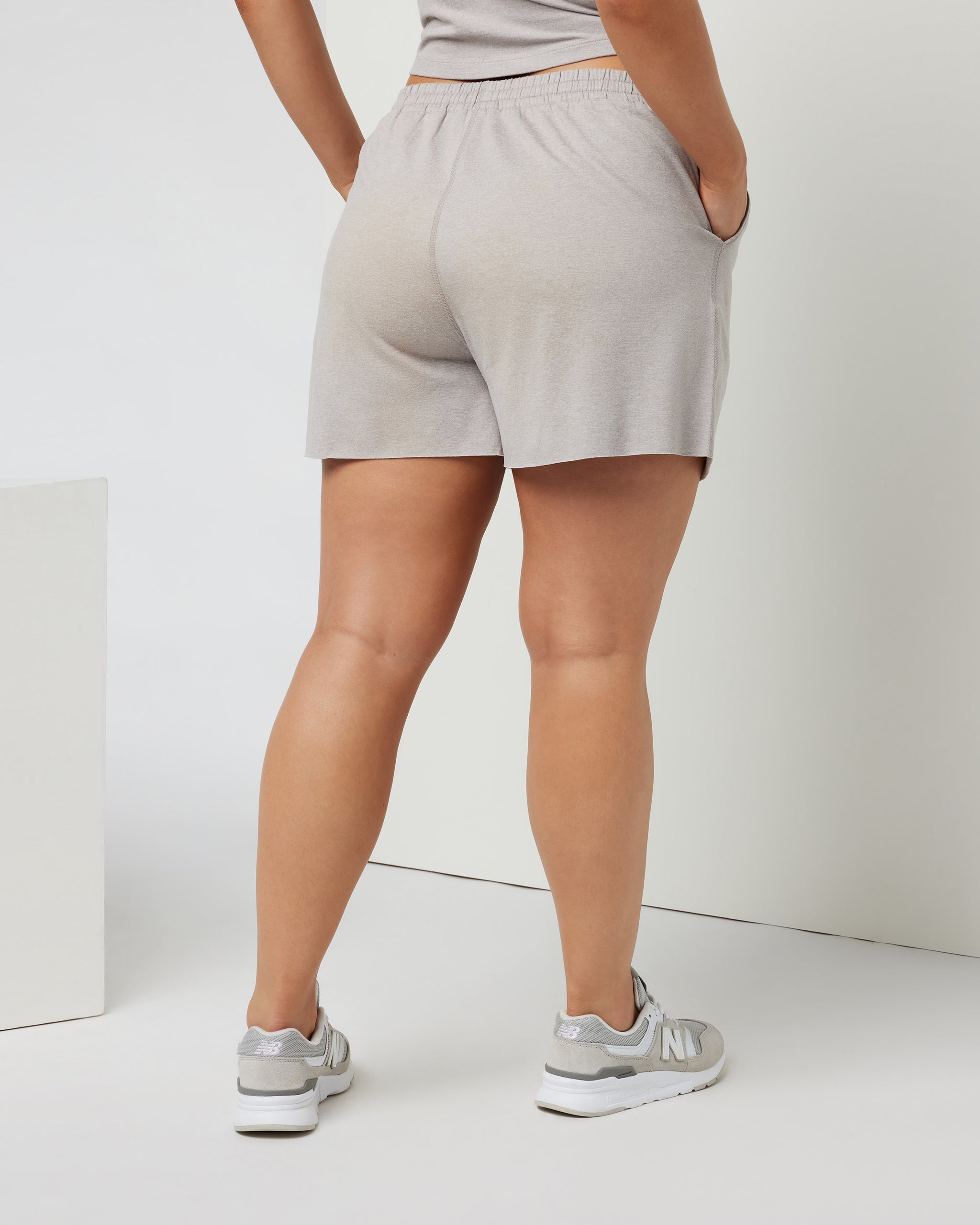 Boyfriend Short | Soft Pewter Heather