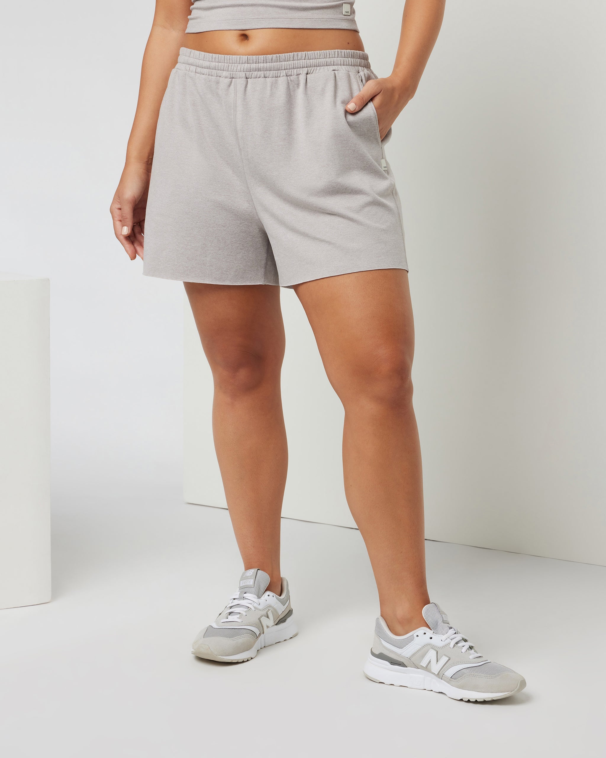Boyfriend Short | Soft Pewter Heather