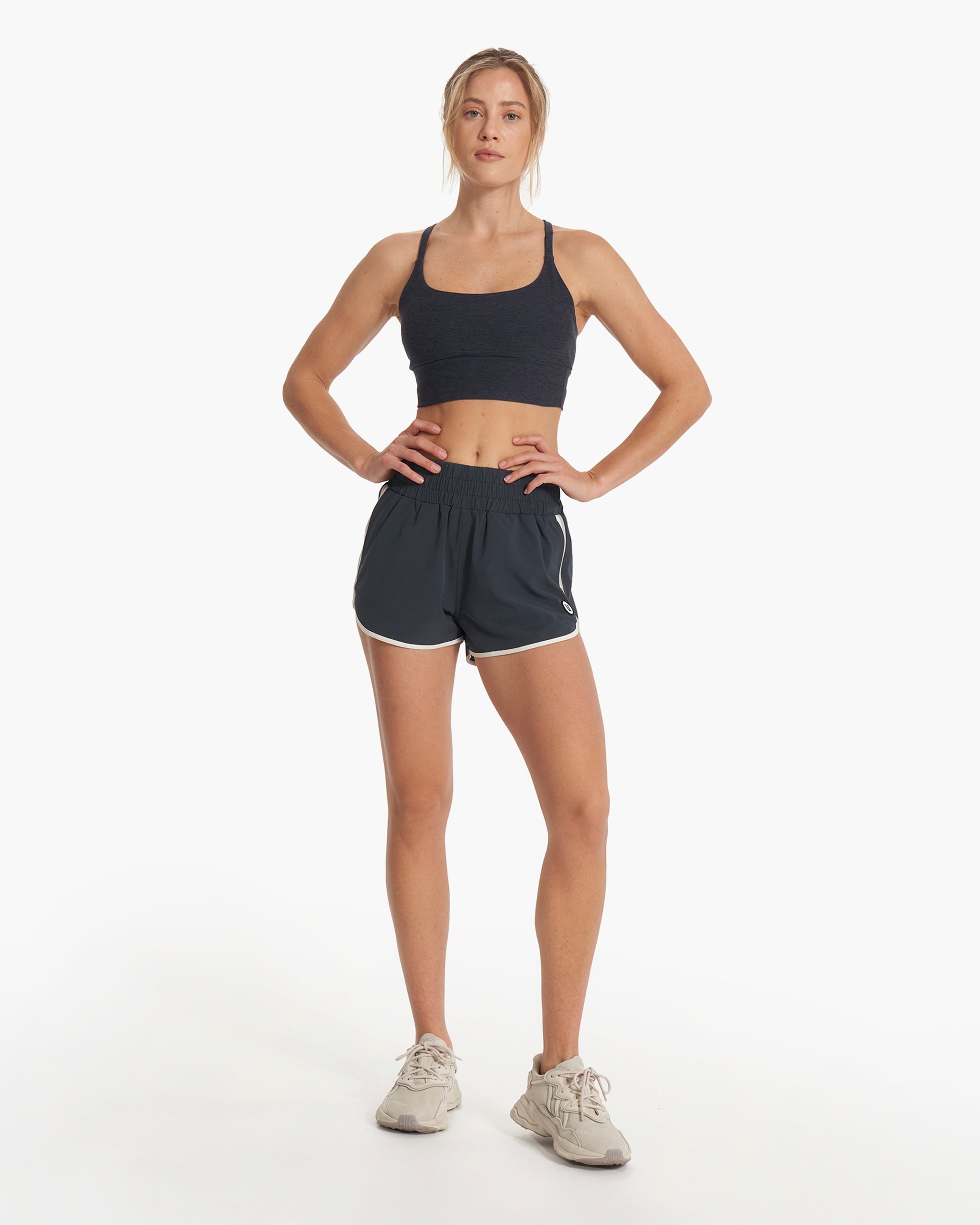 Cardiff Short | Charcoal Color Block