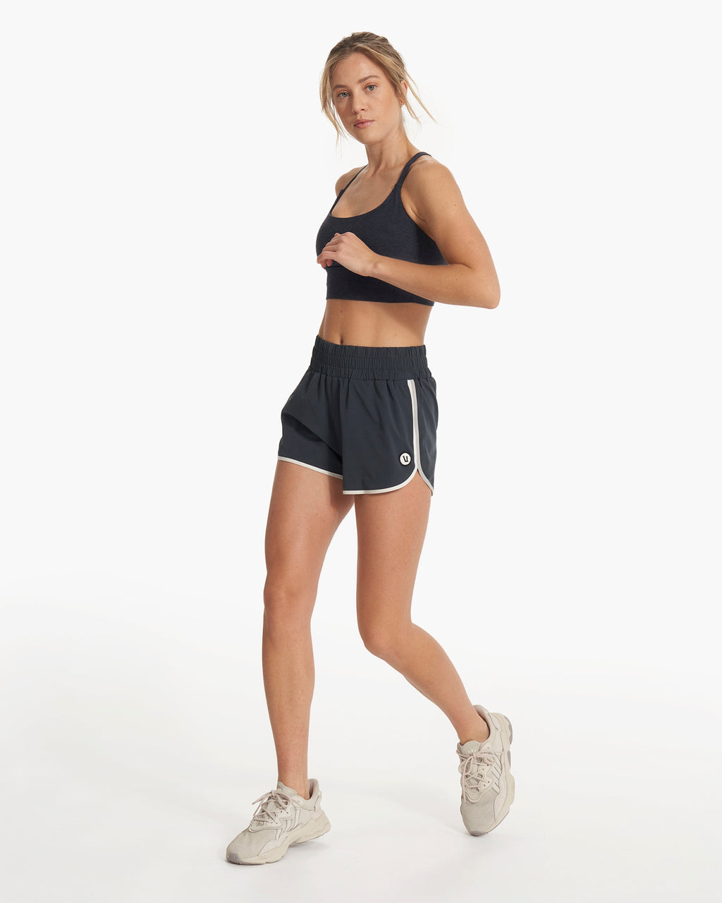 Cardiff Short | Charcoal Color Block