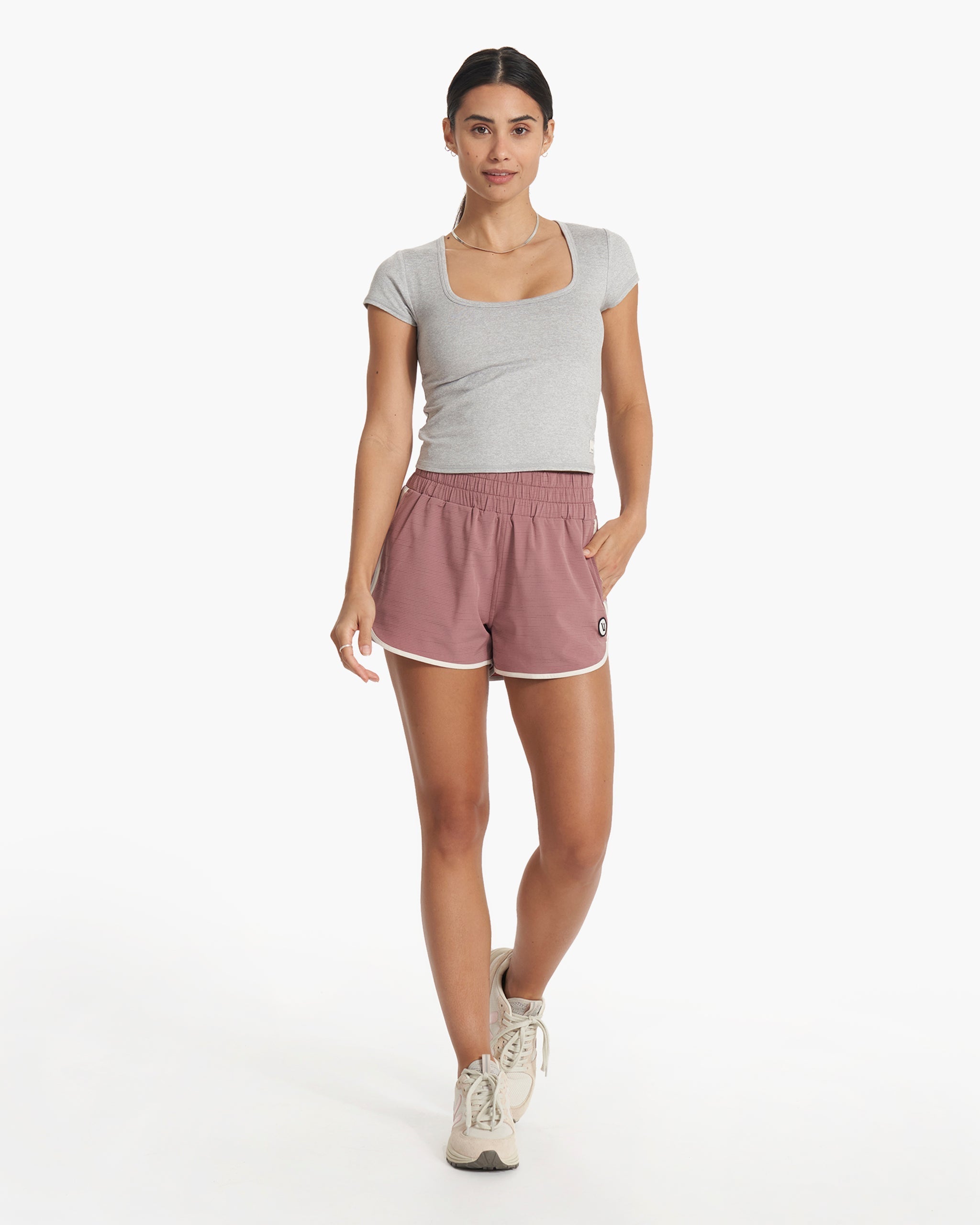 Cardiff Short | Marsala Color Block