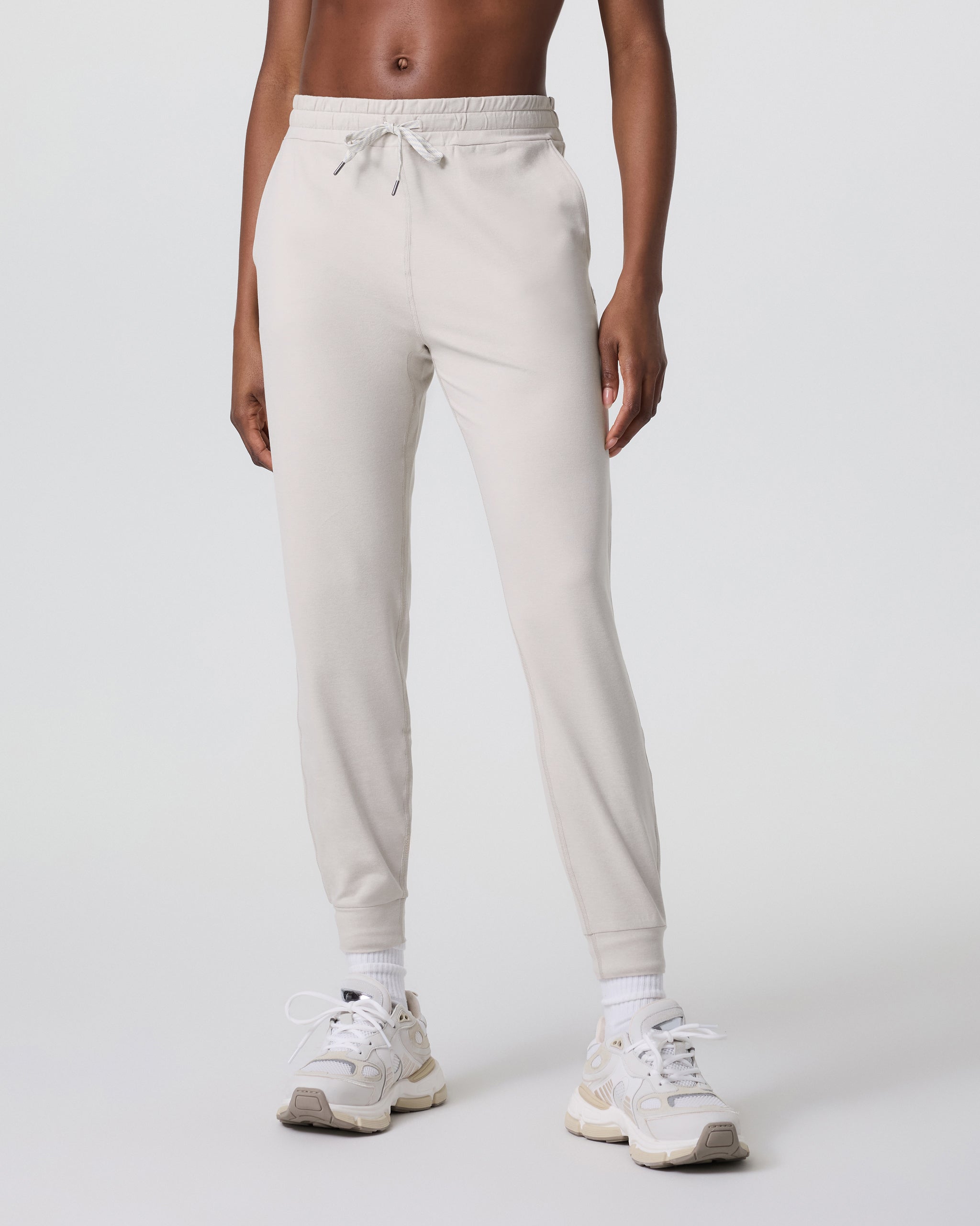 Performance Jogger - Long | Ecru Heather