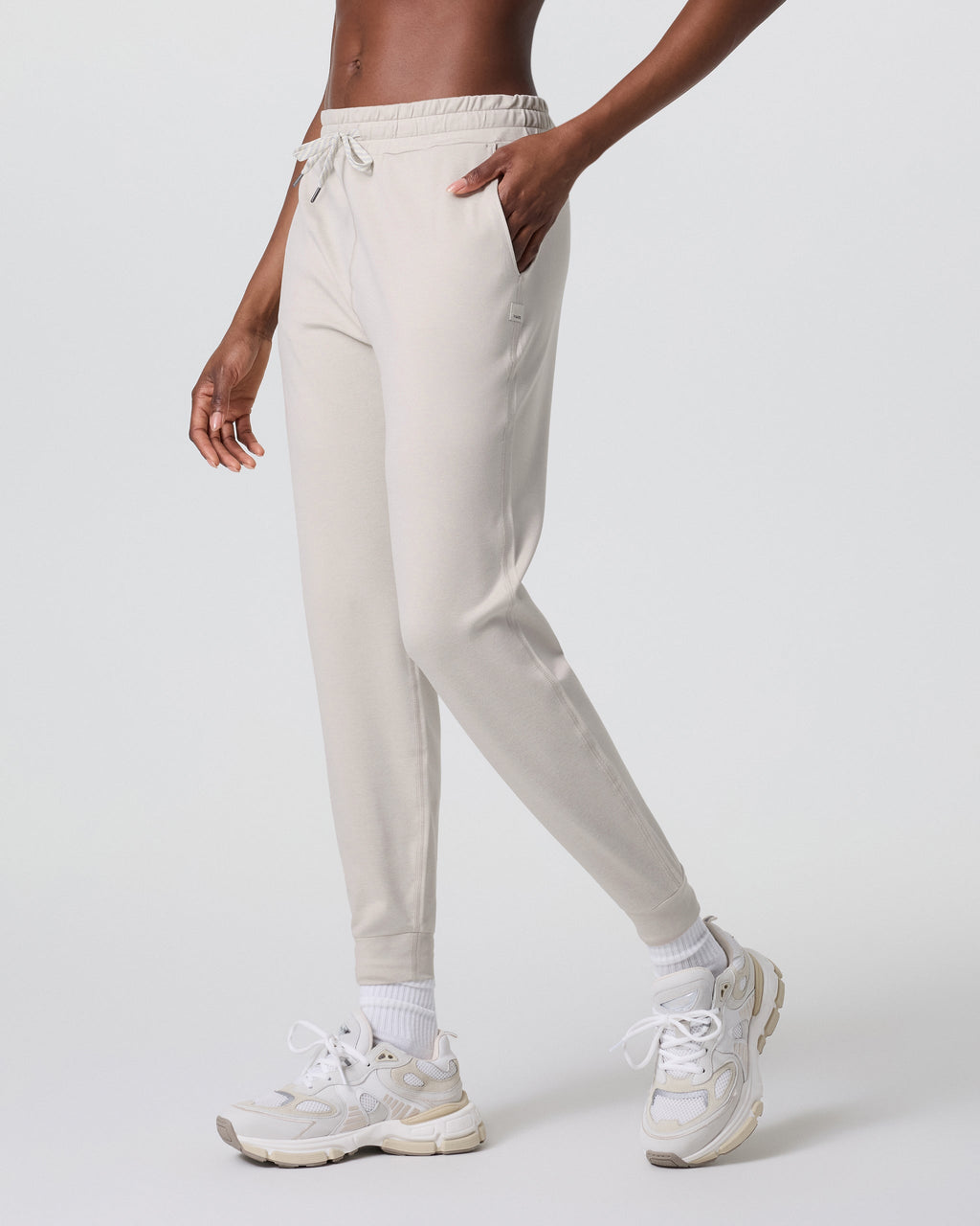 Performance Jogger - Long | Ecru Heather