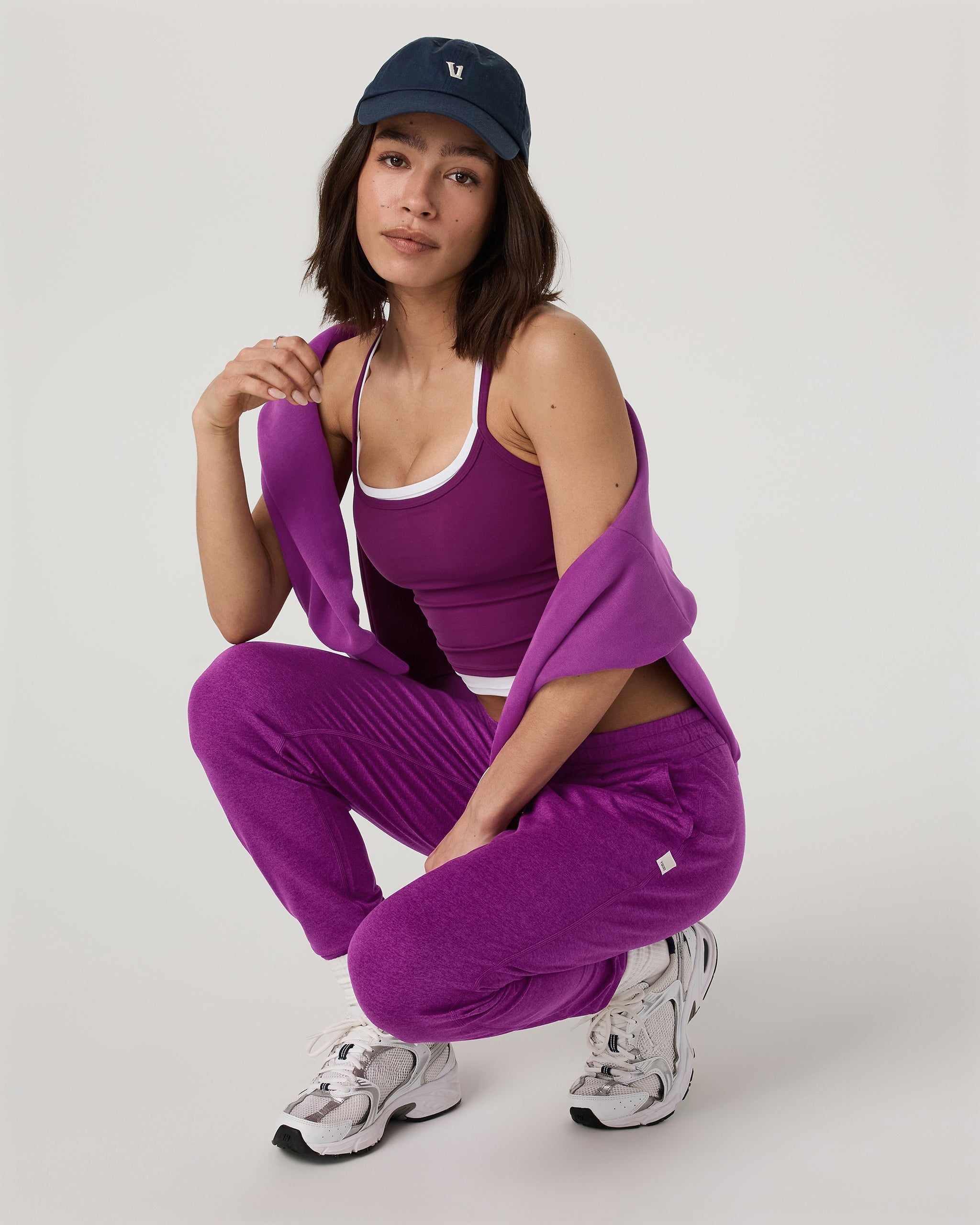 Performance Jogger - Long | Magenta Heather