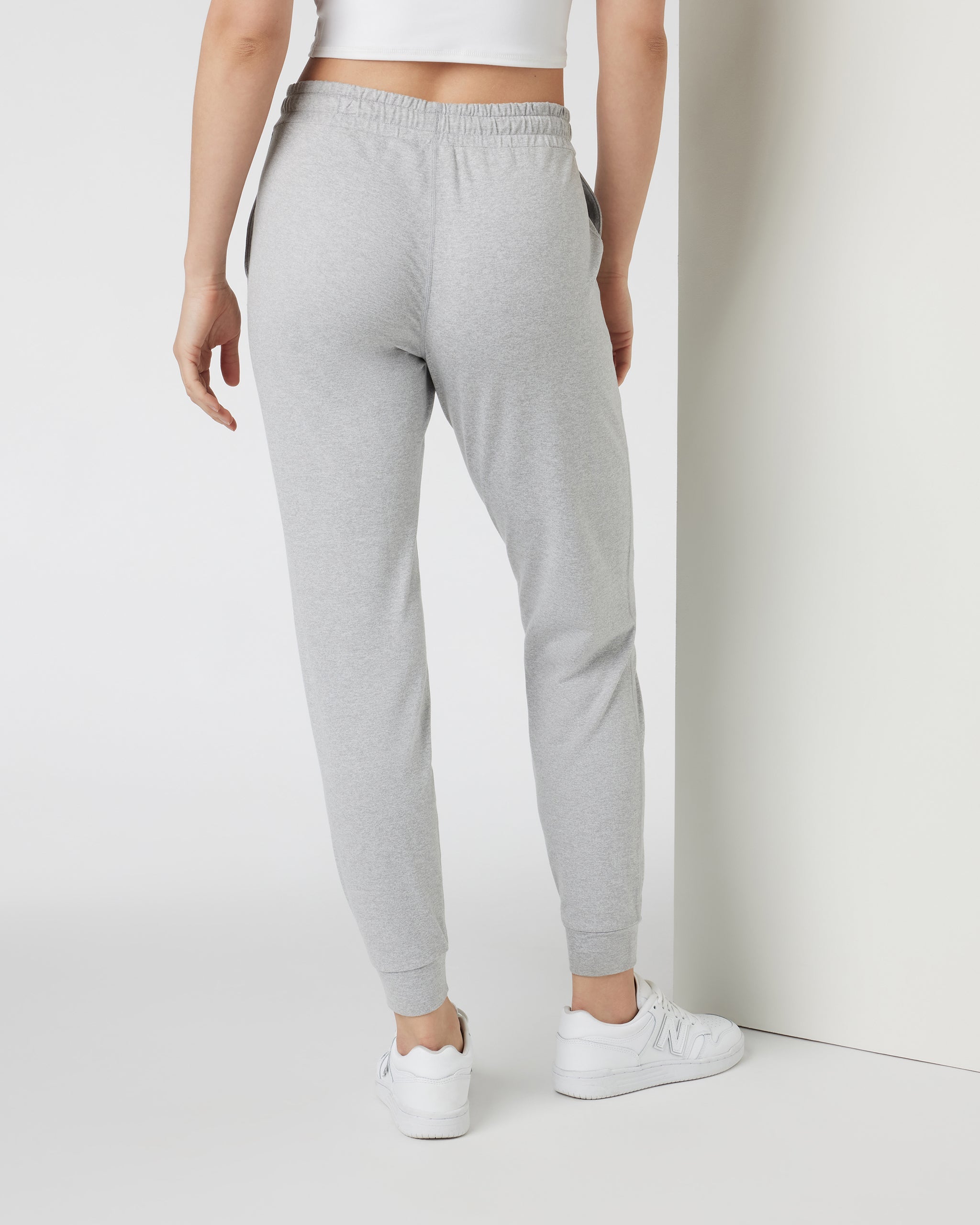Performance Jogger - Long | Pale Grey Heather