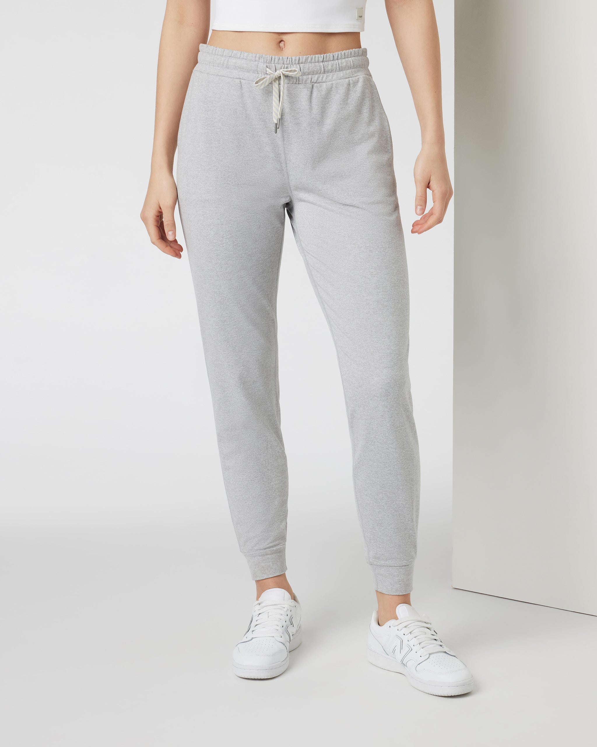Performance Jogger - Long | Pale Grey Heather