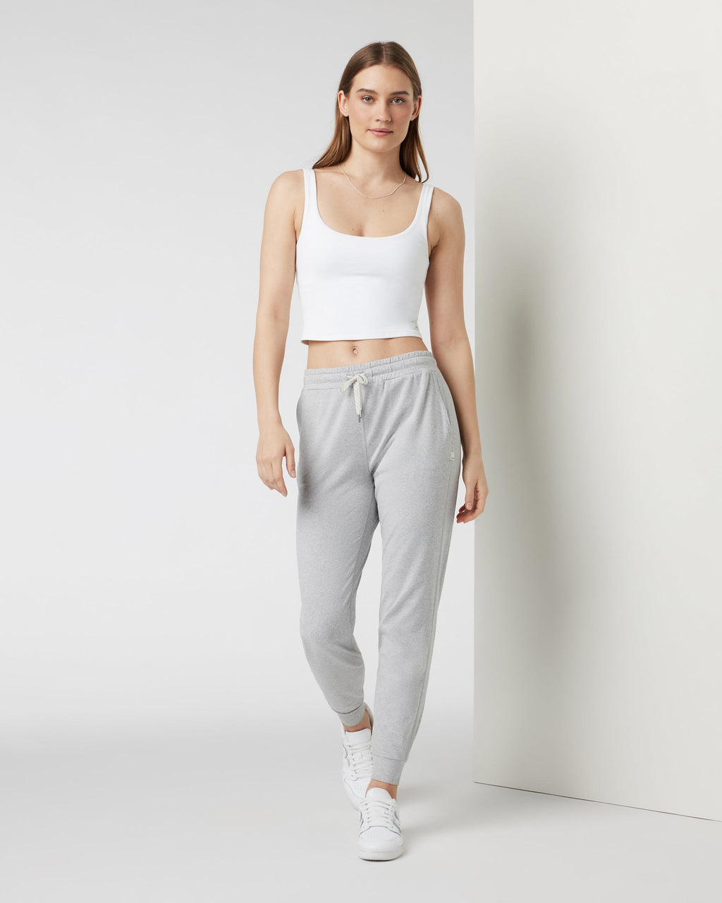 Performance Jogger - Long | Pale Grey Heather