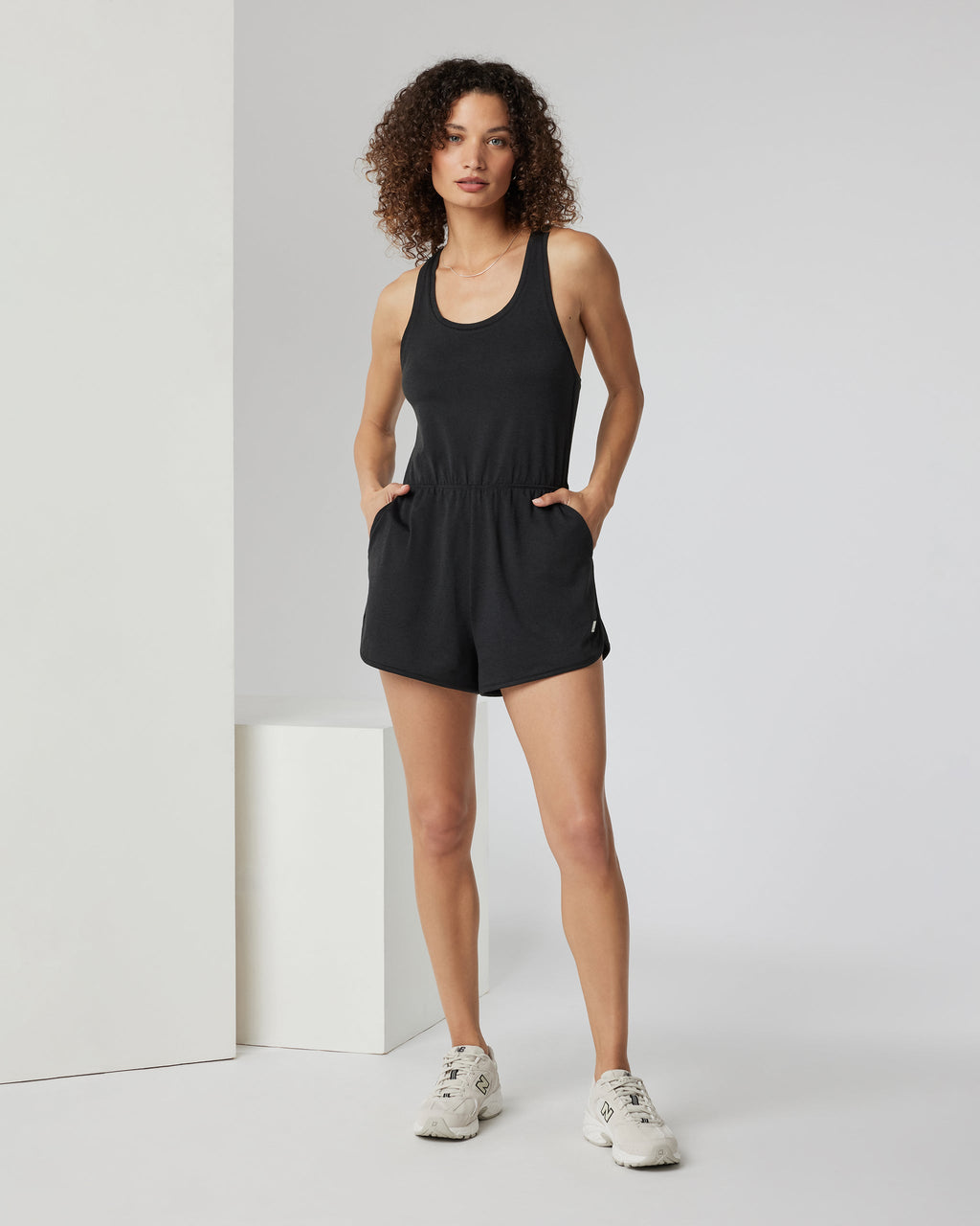 Halo Retro Romper | Black Heather