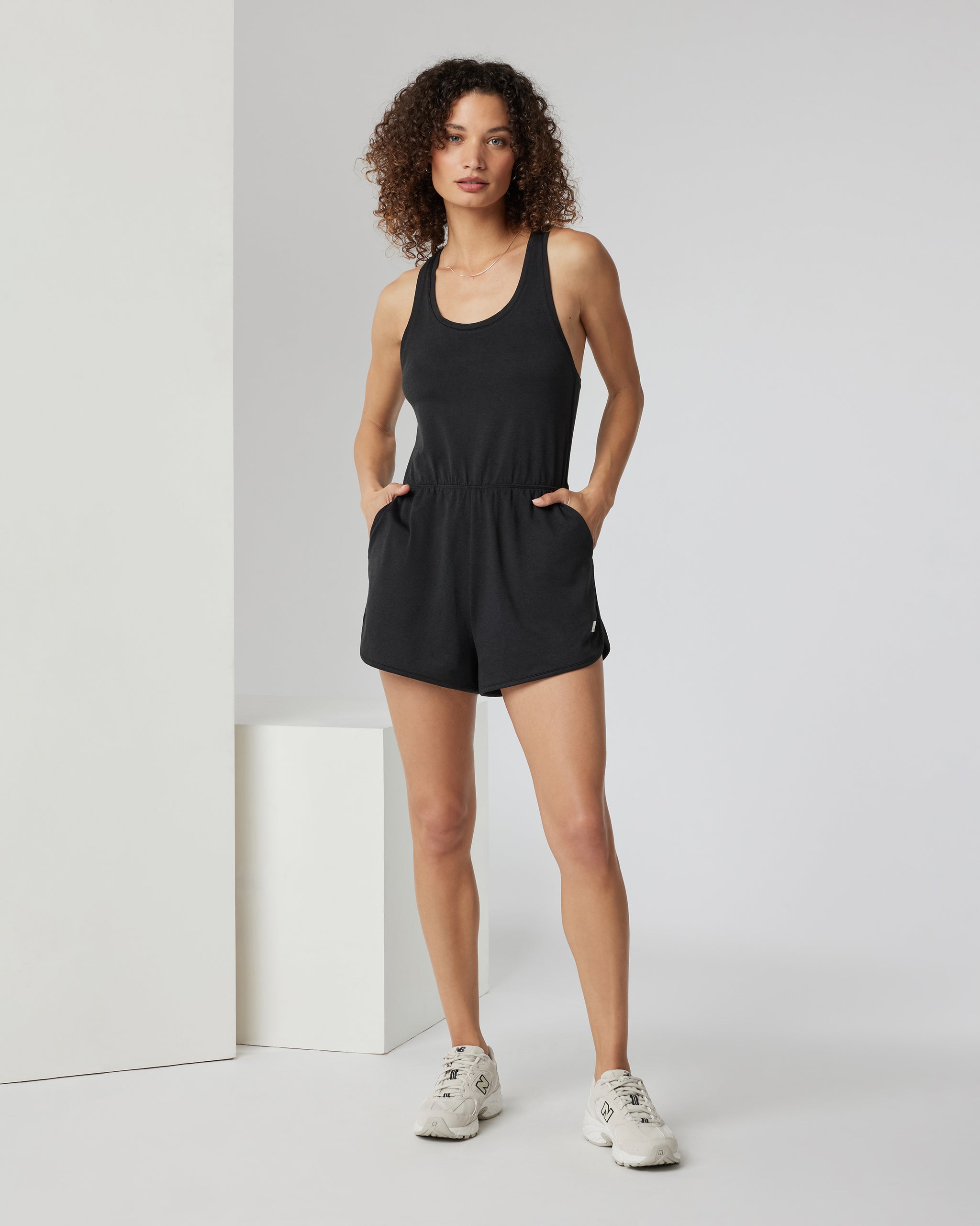 Halo Retro Romper | Black Heather