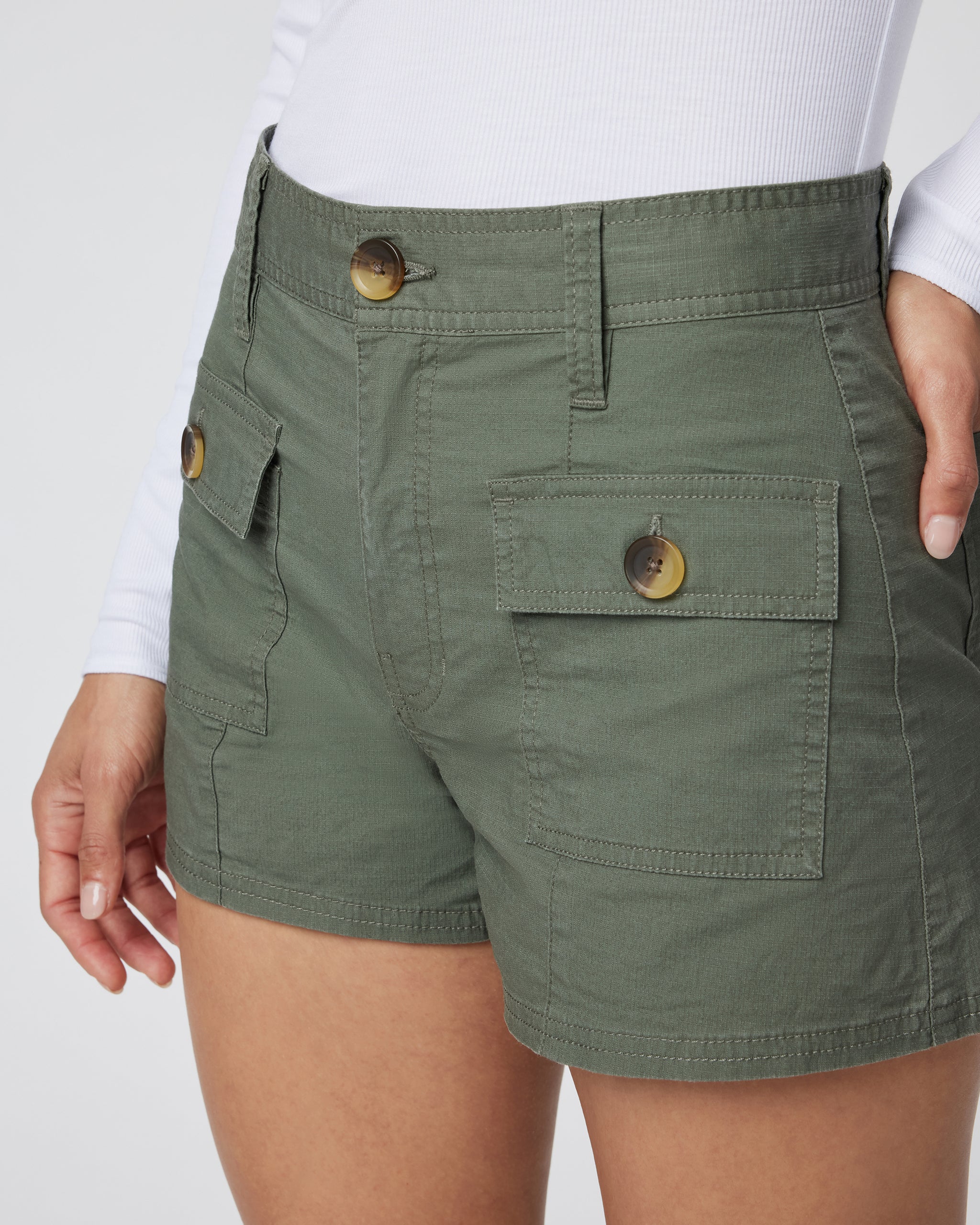 Vintage Ripstop Utility Short | Army