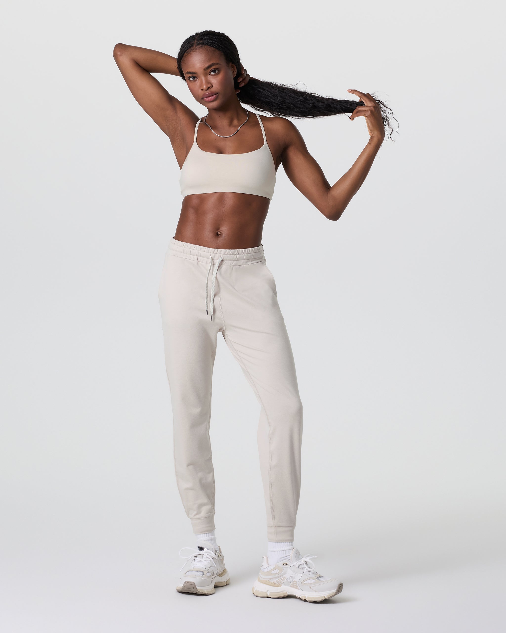 Performance Jogger | Ecru Heather