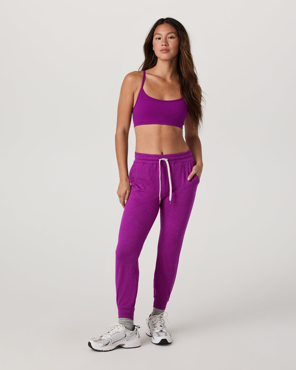 Performance Jogger | Magenta Heather