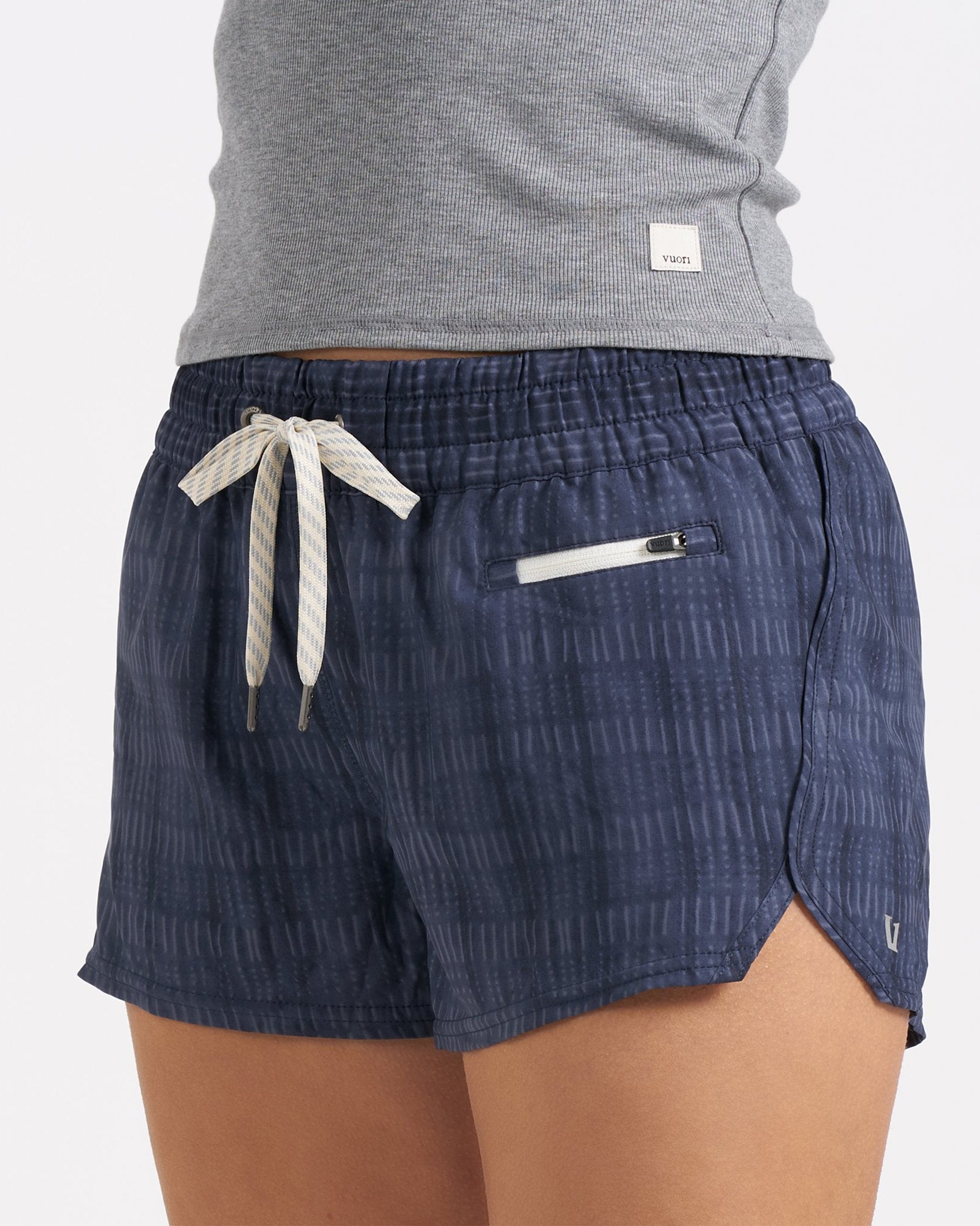 Clementine Short | Ink Shibori Grid