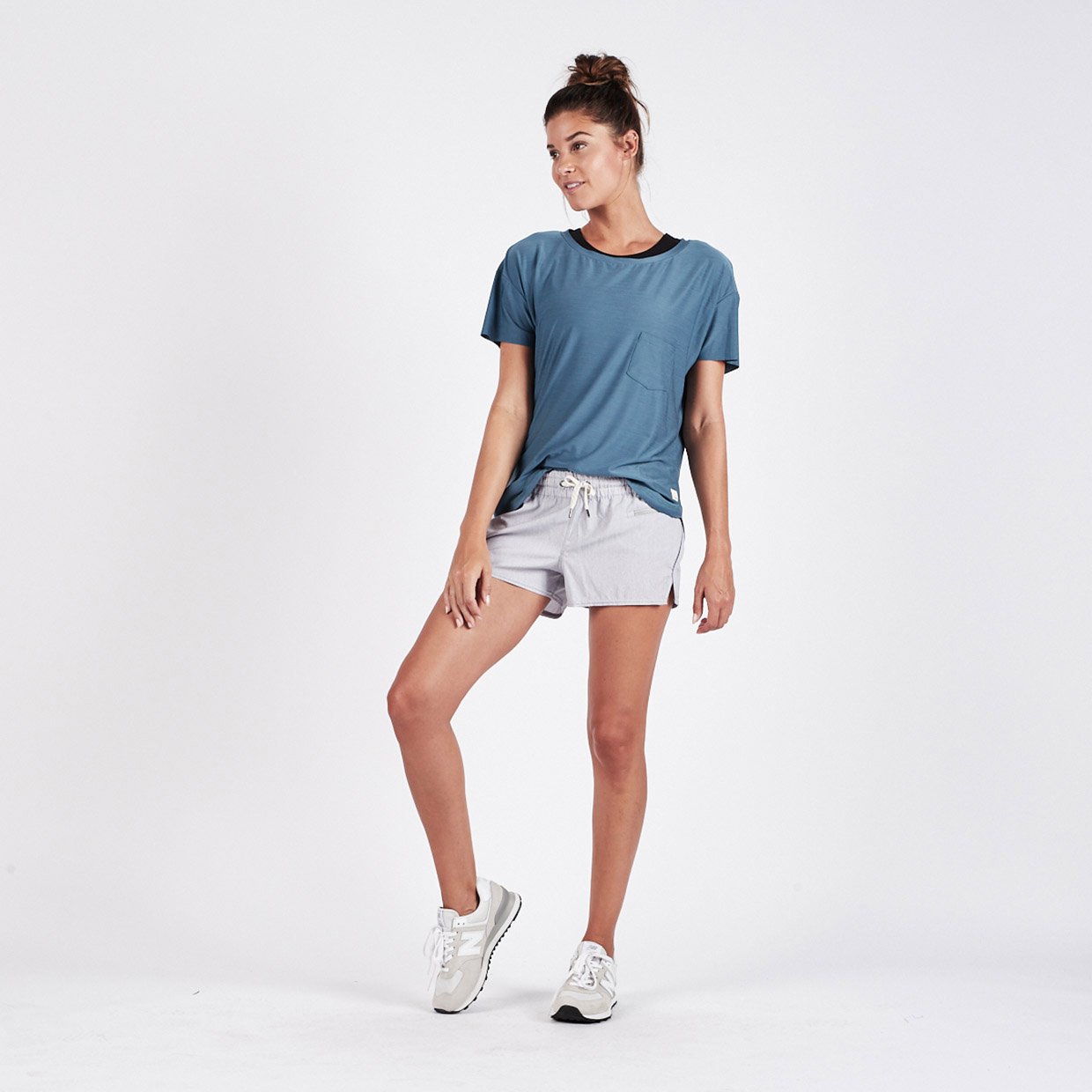 Clementine Short | Light Heather Grey