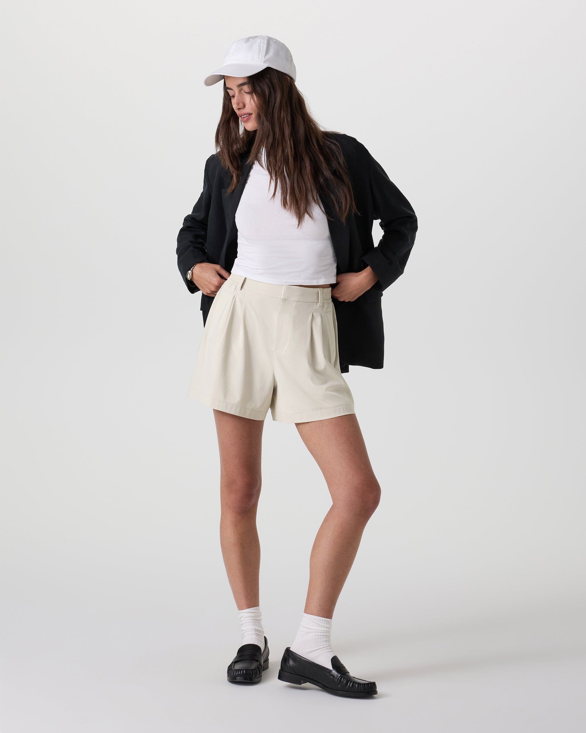 Villa Trouser Shorts | Mushroom