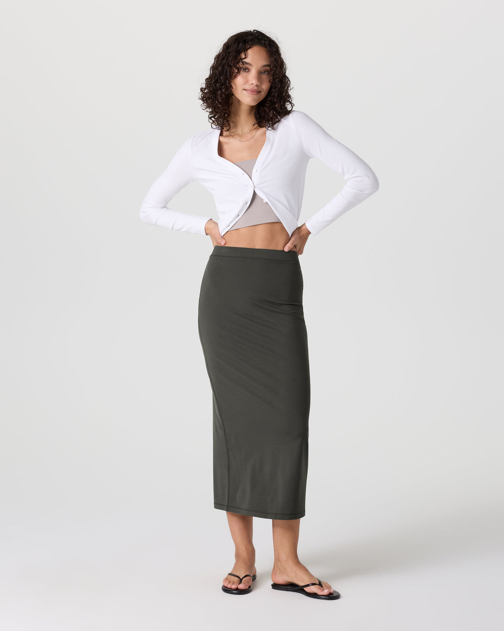 Halo Column Skirt | Kale