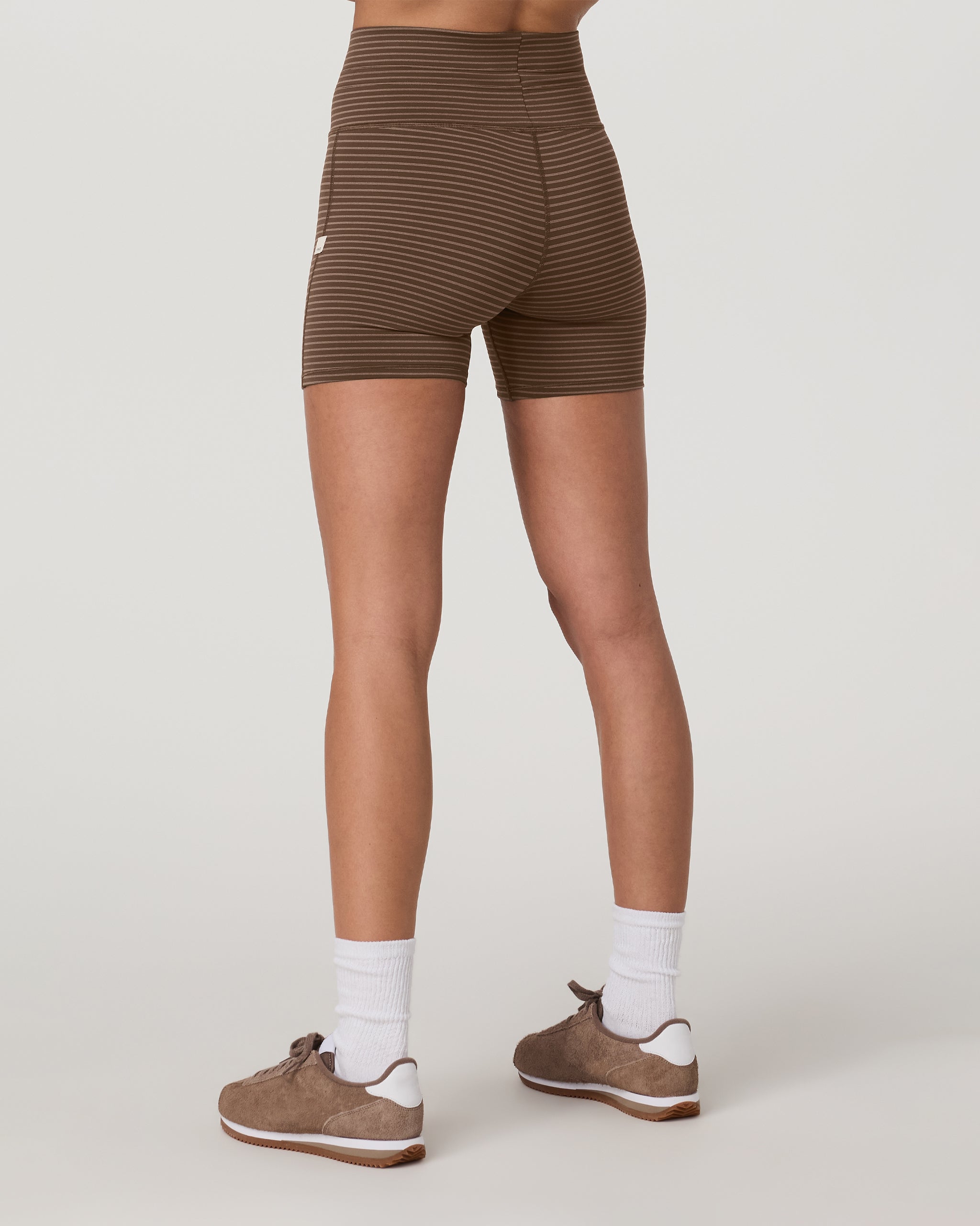 Stripe Daily Short | Espresso Stripe