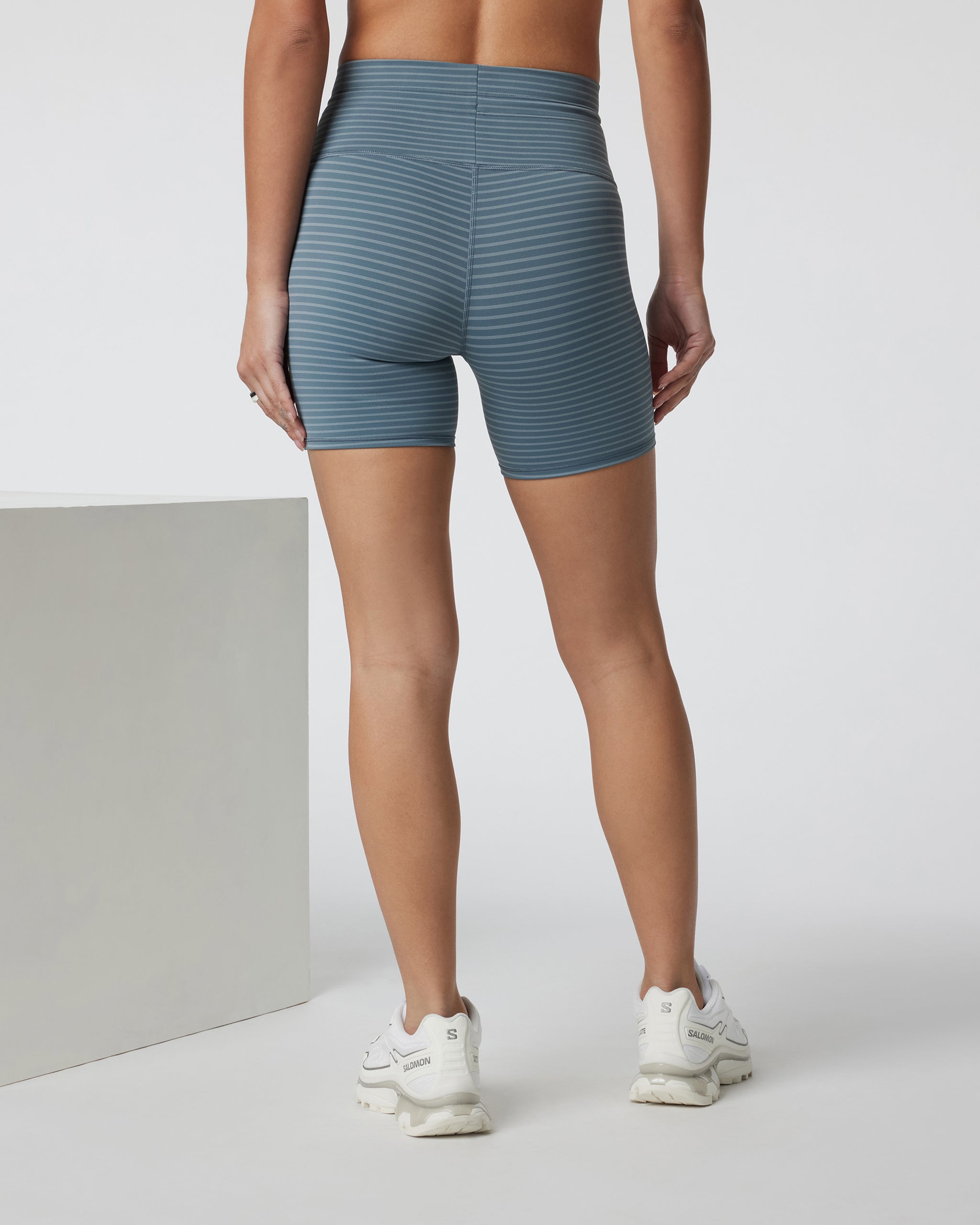 Stripe Daily Short | Smoke Blue Stripe