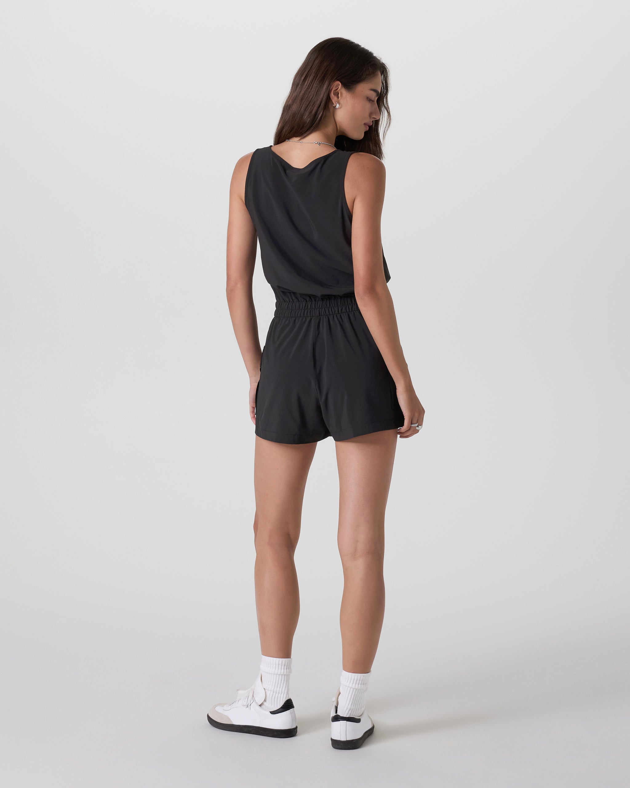 Villa Utility Romper | Black