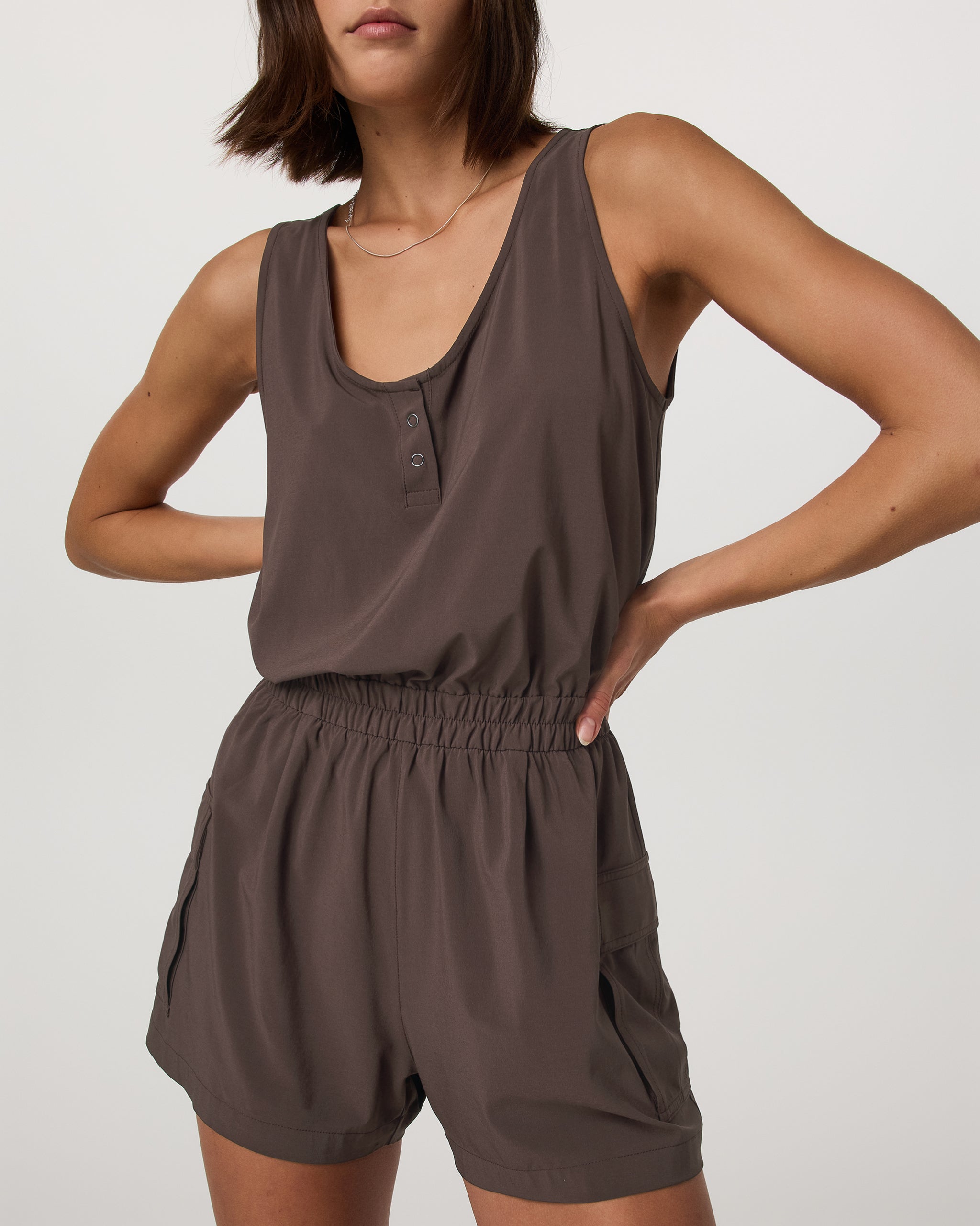 Villa Utility Romper | Java