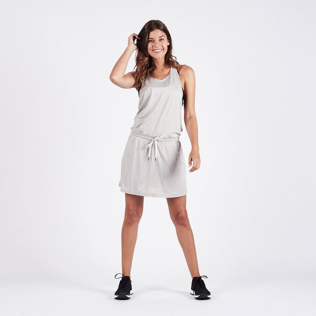 Sol Tank Dress | Light Heather Grey