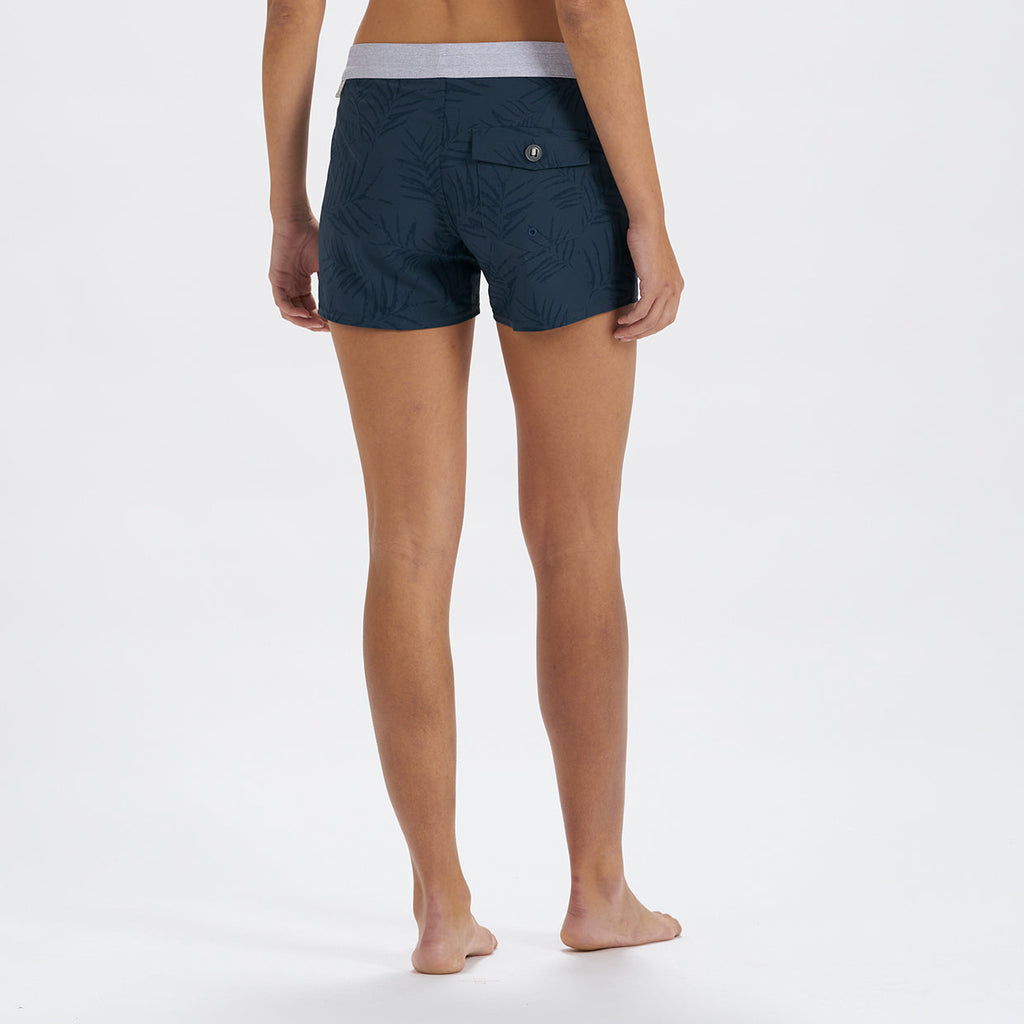 Sea Bound Boardshort | Indigo Floating Palm