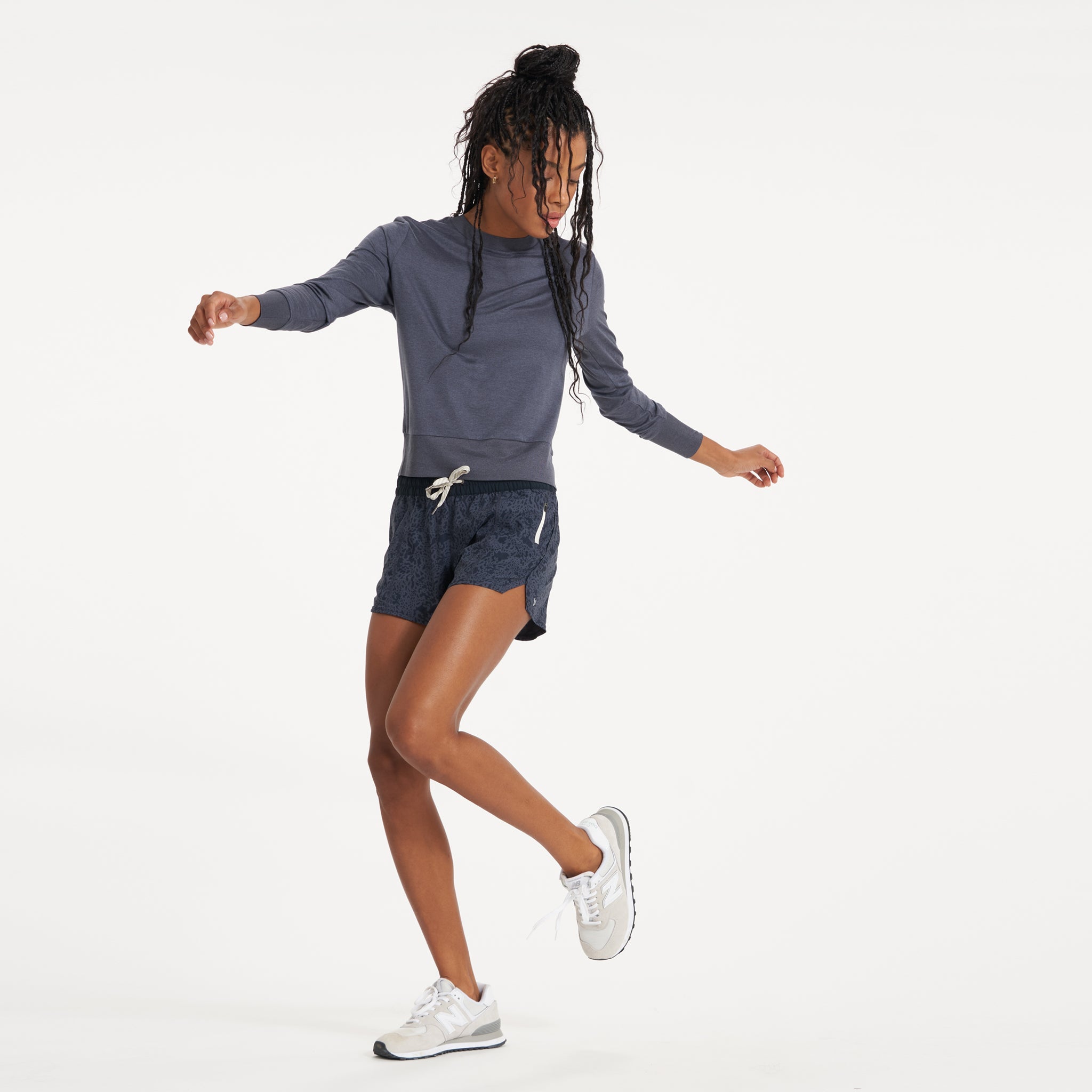 Clementine Short 4 | Azure Speckled Camo