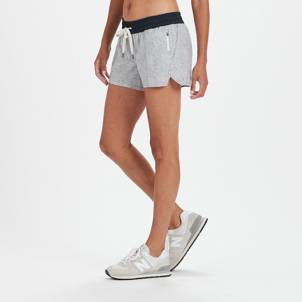 Clementine Short 4" | Grey Twill Texture