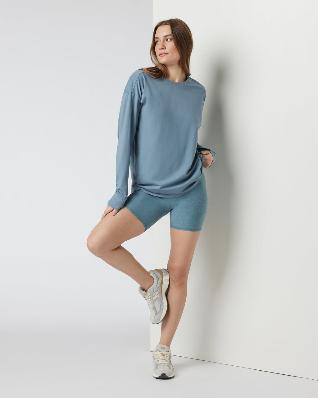Clean Elevation Shorty 6" | Smoke Blue Heather