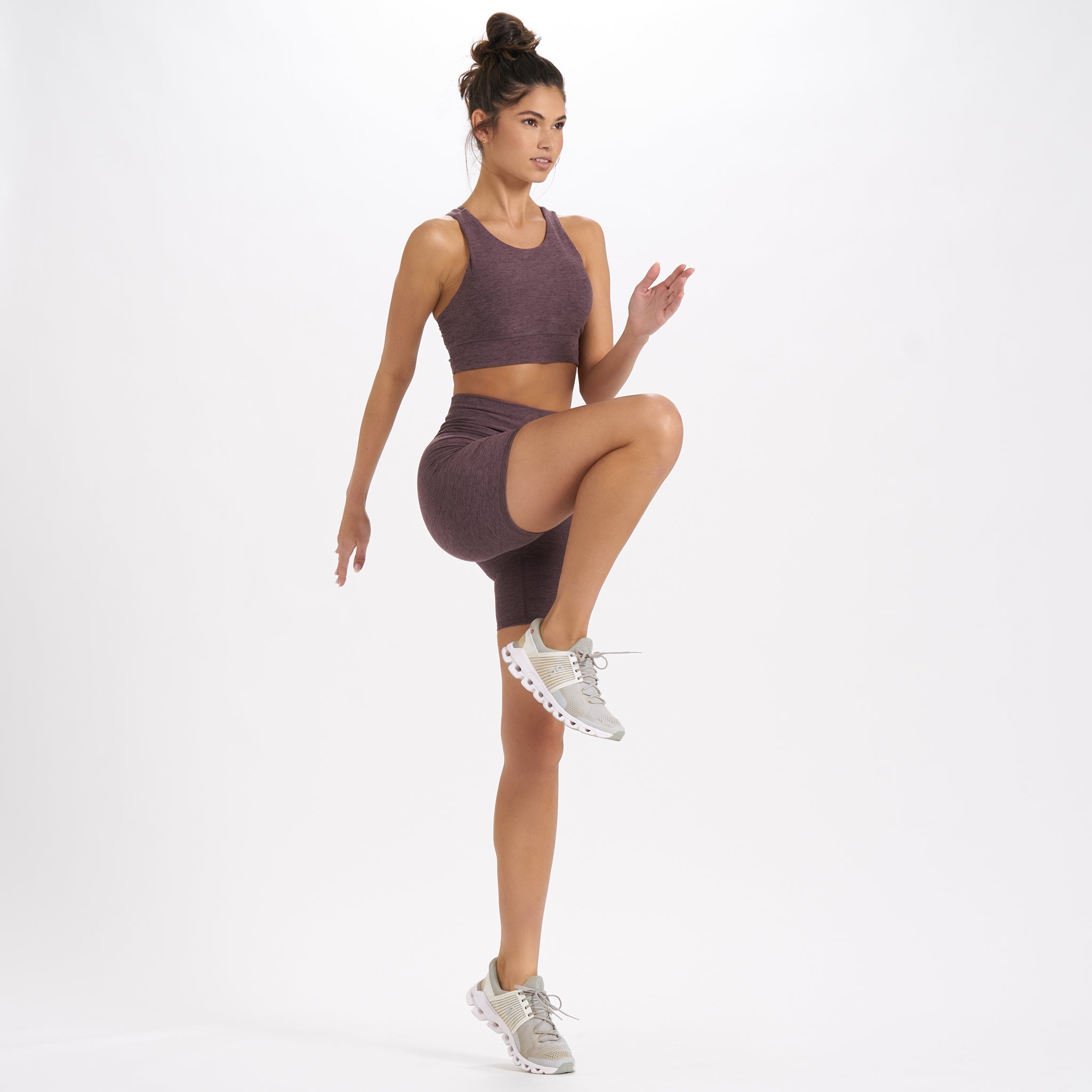 Clean Elevation Shorty 6" | Smoked Plum Heather