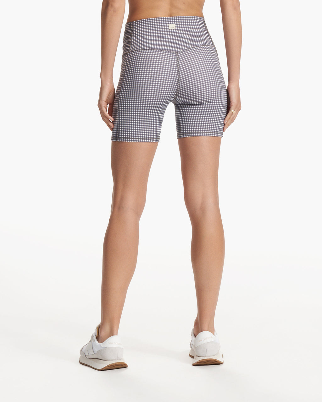 Studio Pocket Short | White Gingham Plaid