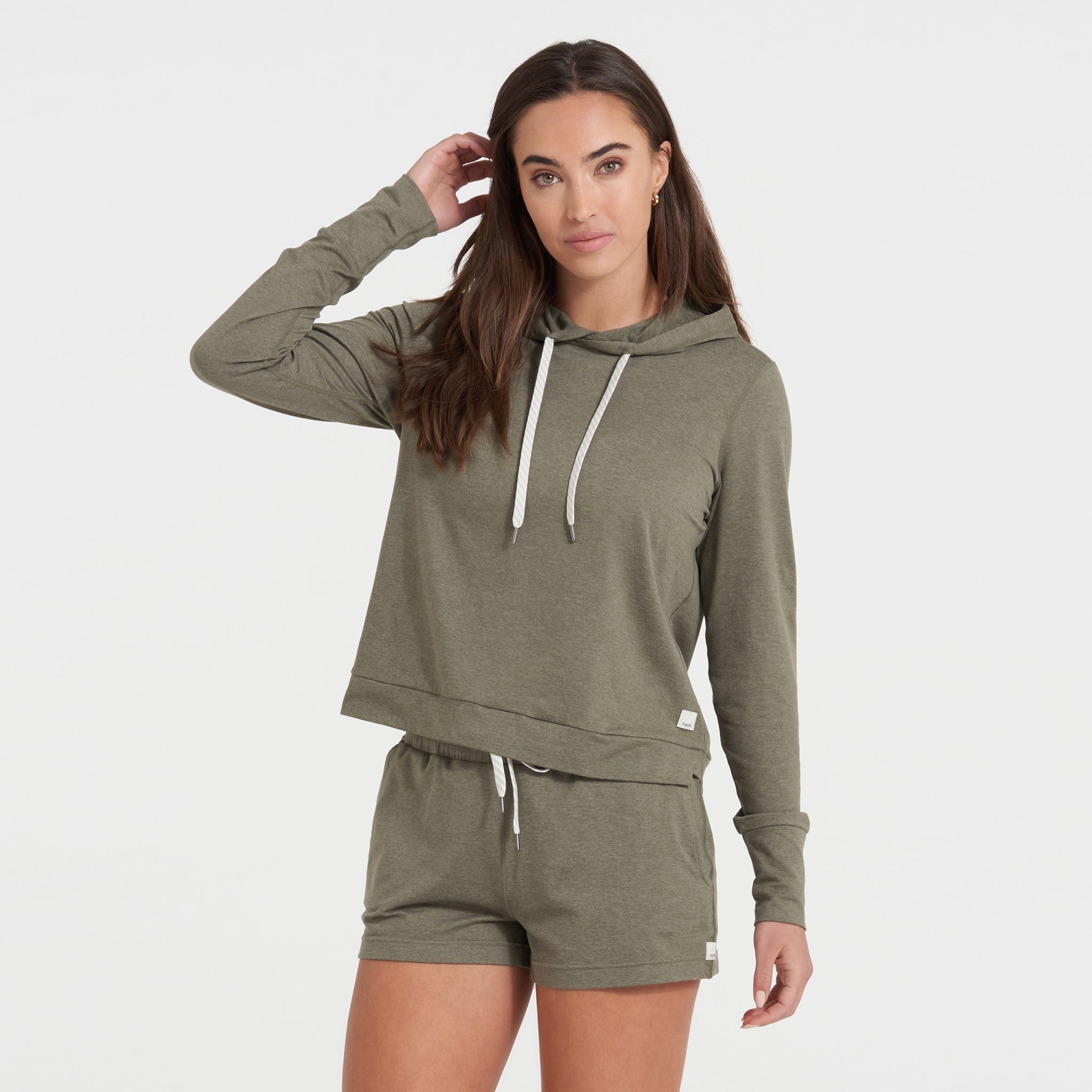 Halo Essential Hoodie | Light Oregano Heather