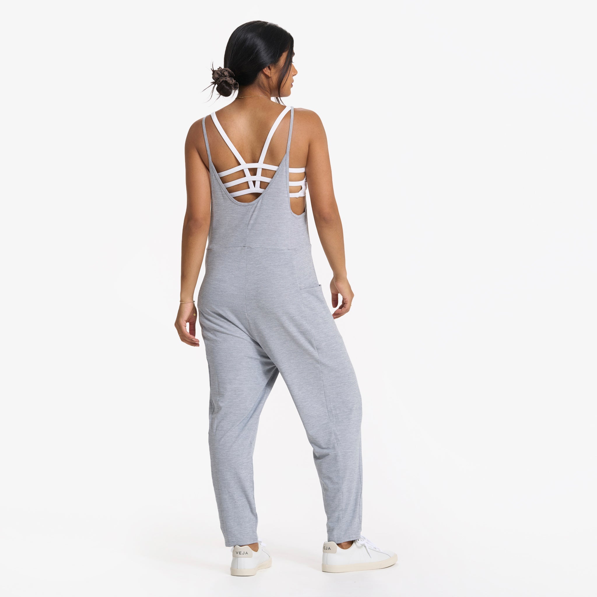 Breezy Jumpsuit | Pale Grey Heather