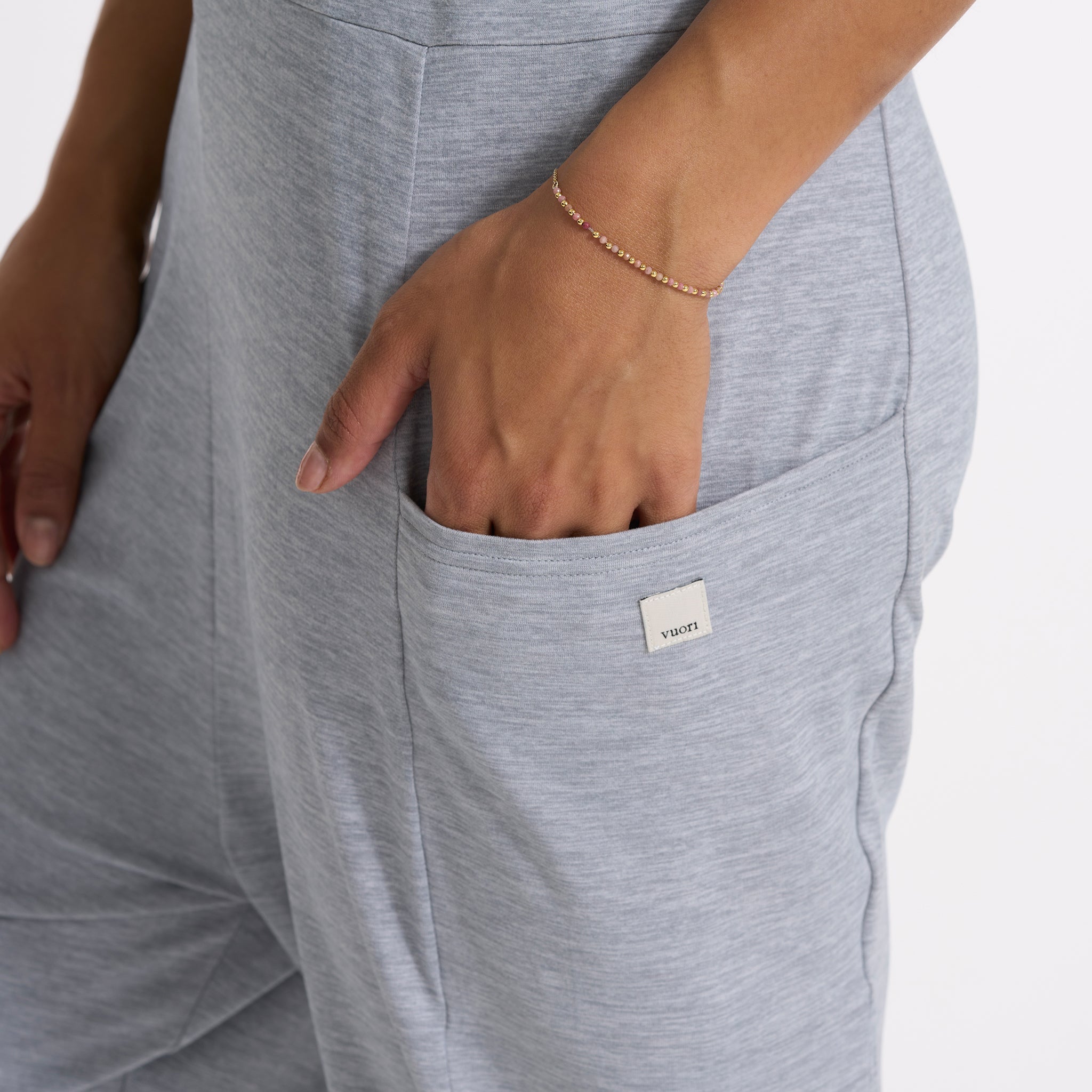 Breezy Jumpsuit | Pale Grey Heather
