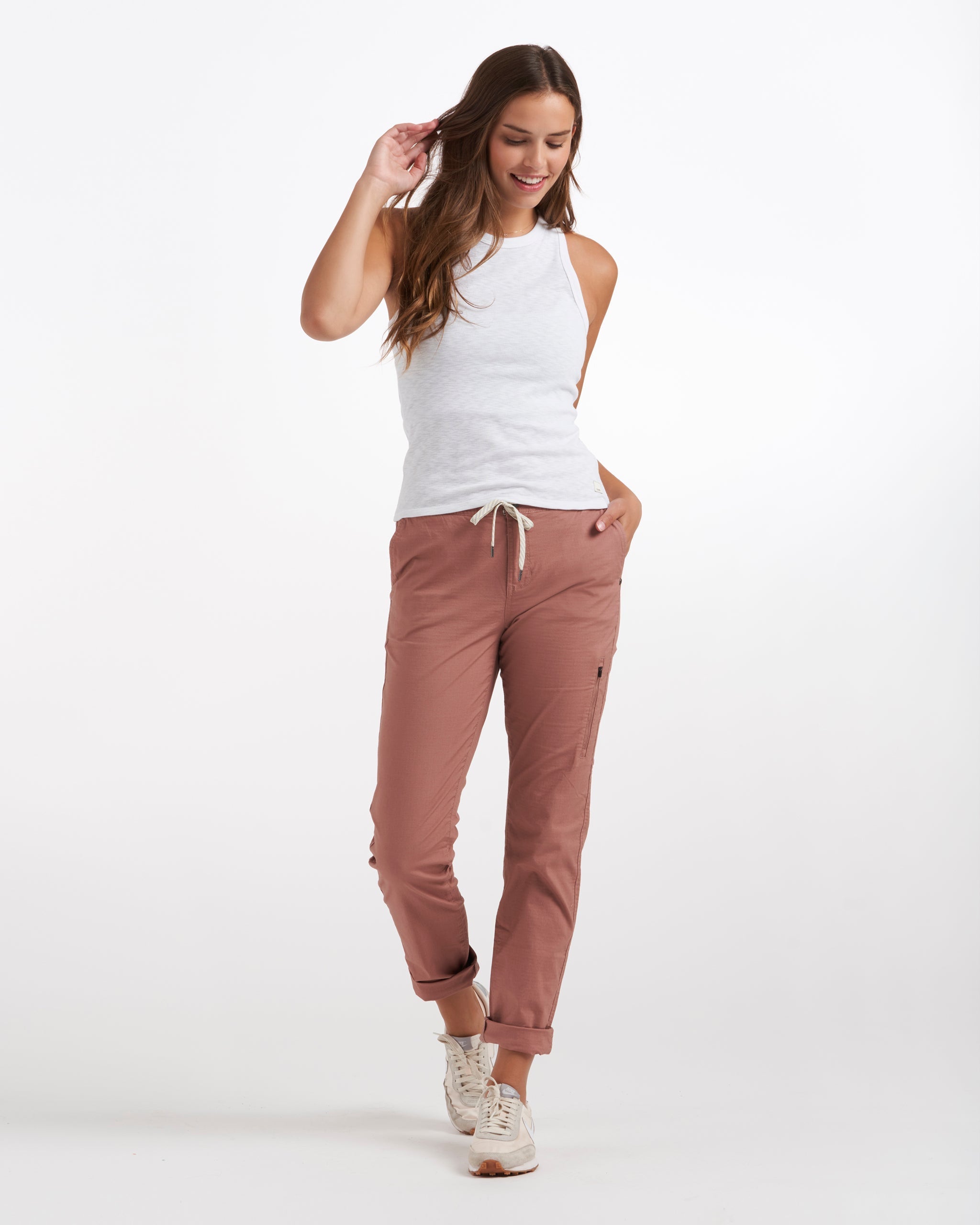 Womens Ripstop Pant - Long | Light Terracotta