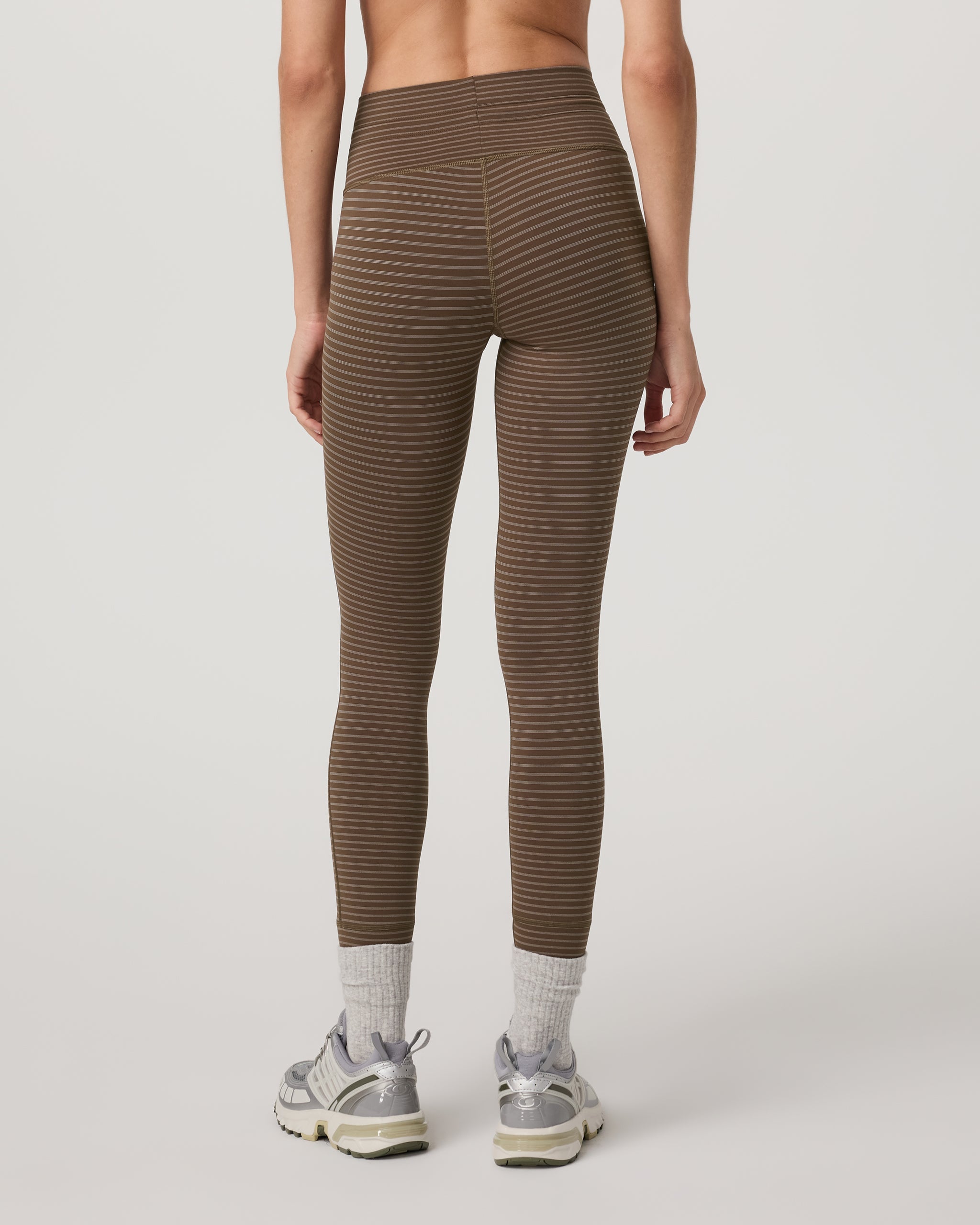 Stripe Daily Legging | Espresso Stripe