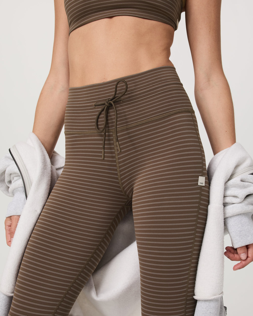 Stripe Daily Legging | Espresso Stripe