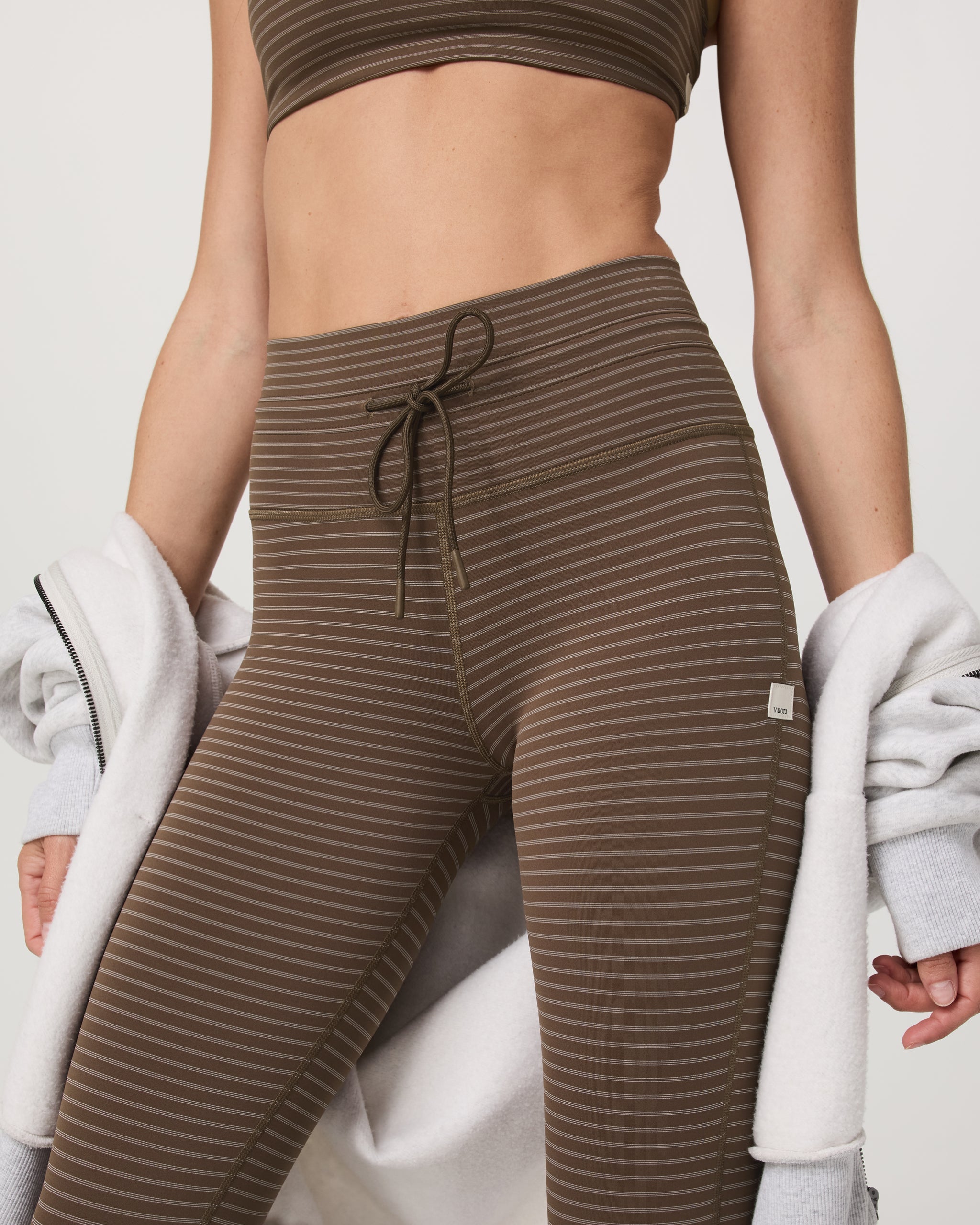 Stripe Daily Legging | Espresso Stripe