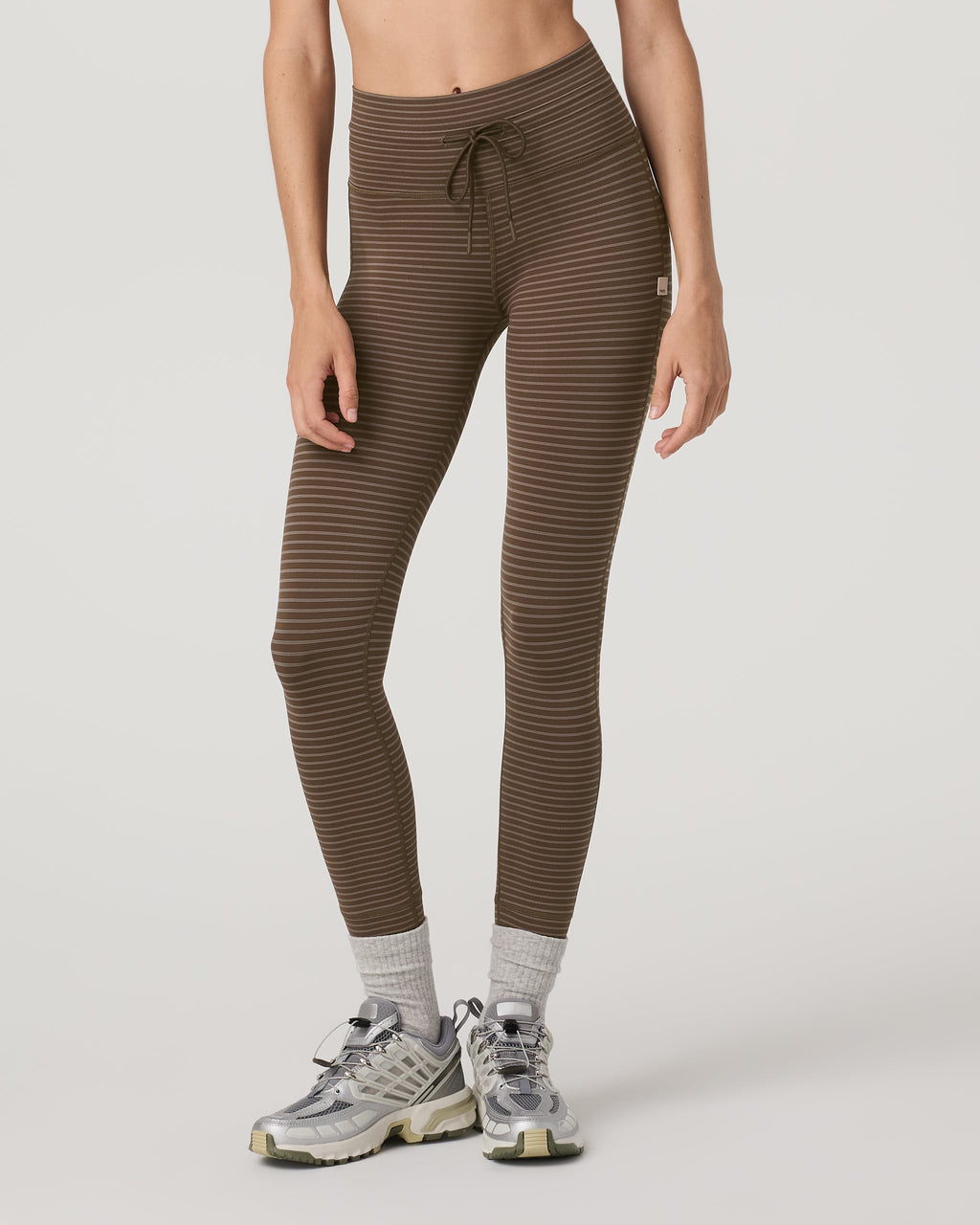 Stripe Daily Legging | Espresso Stripe